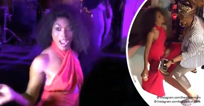 Angela Bassett Steals The Show With Fiery Dance Moves On Her 60th Birthday Party 