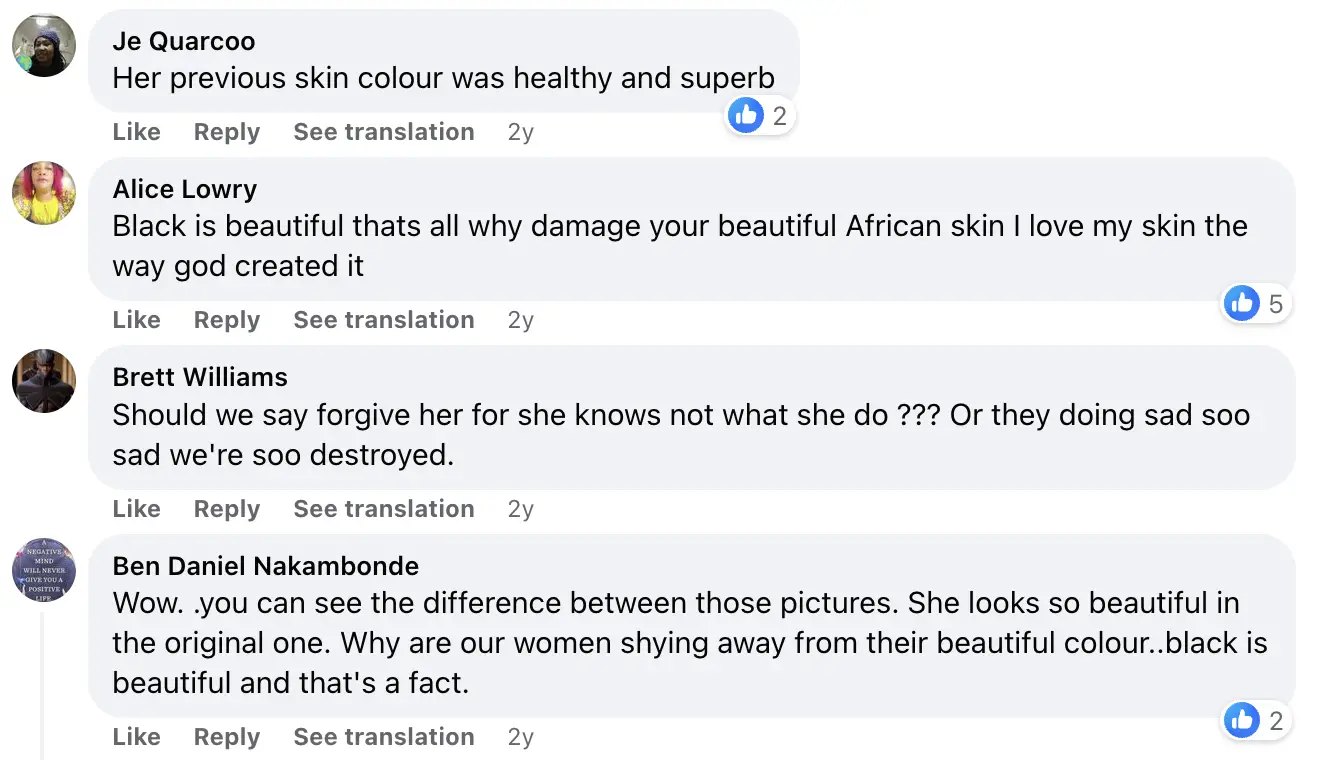 People's comments regarding Gazia | Source: Facebook.com/Pan-Africa Daily TV