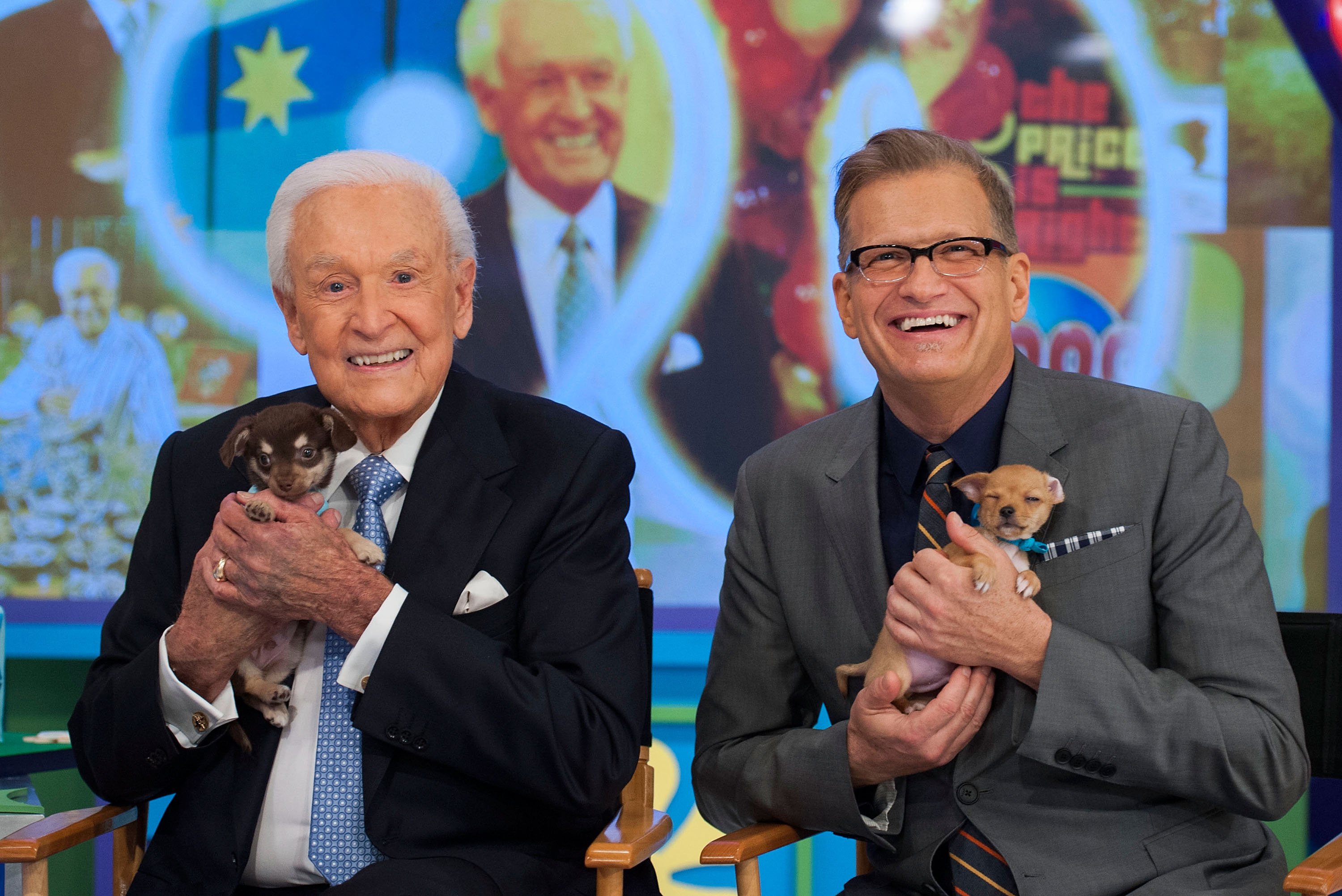  Bob Barker and Drew Carey at CBS' "The Price Is Right" Celebrates Bob Barker's 90th Birthday on November 5, 2013 | Photo: GettyImages
