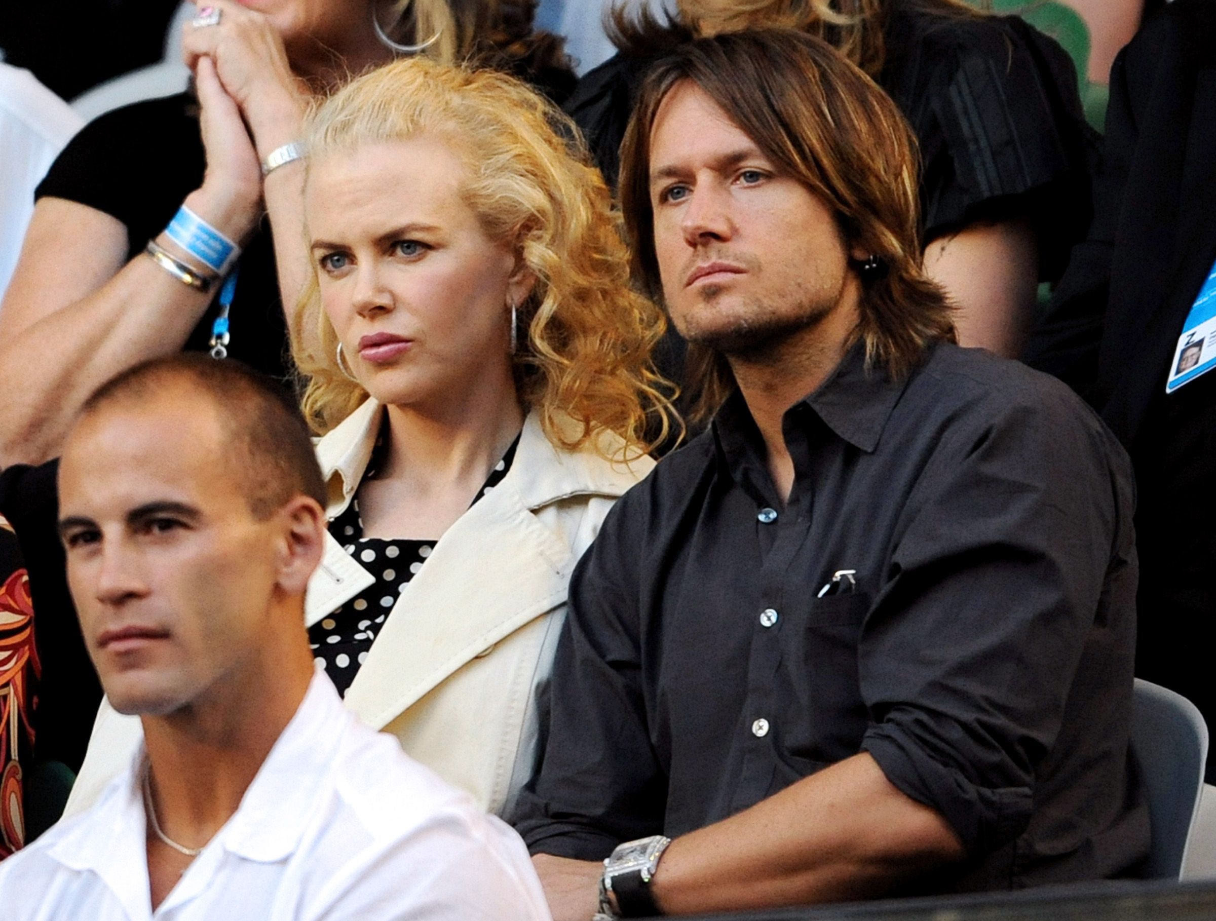 Nicole Kidman and Keith Urban at the Australian Open tennis tournament in Melbourne on January 21, 2008. | Source: Getty Images