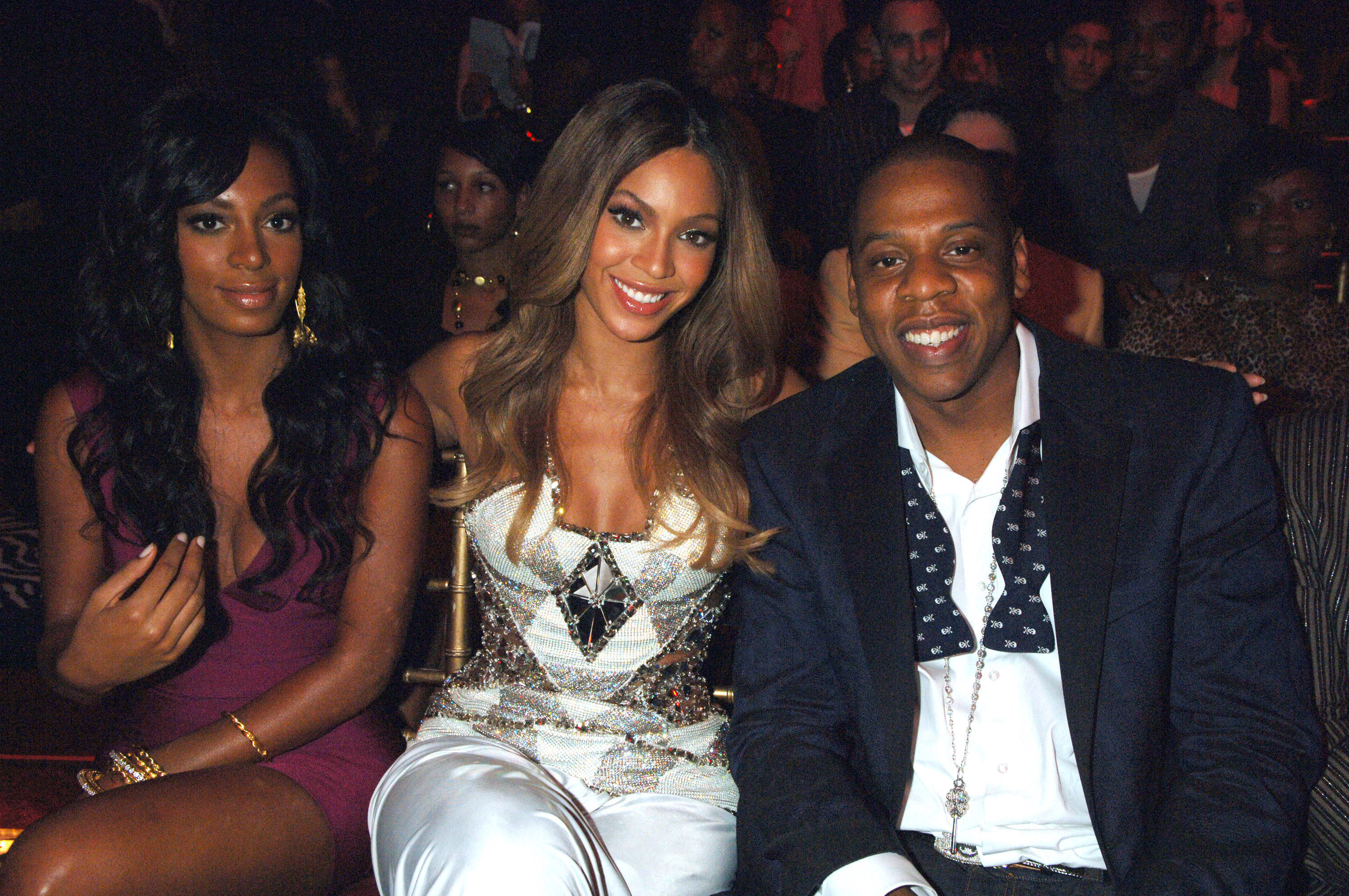 Solange, Beyonce and Jay Z during the 2006 MTV Video Music Awards - Audience at Radio City Music Hall in New York City | Source: Getty Images