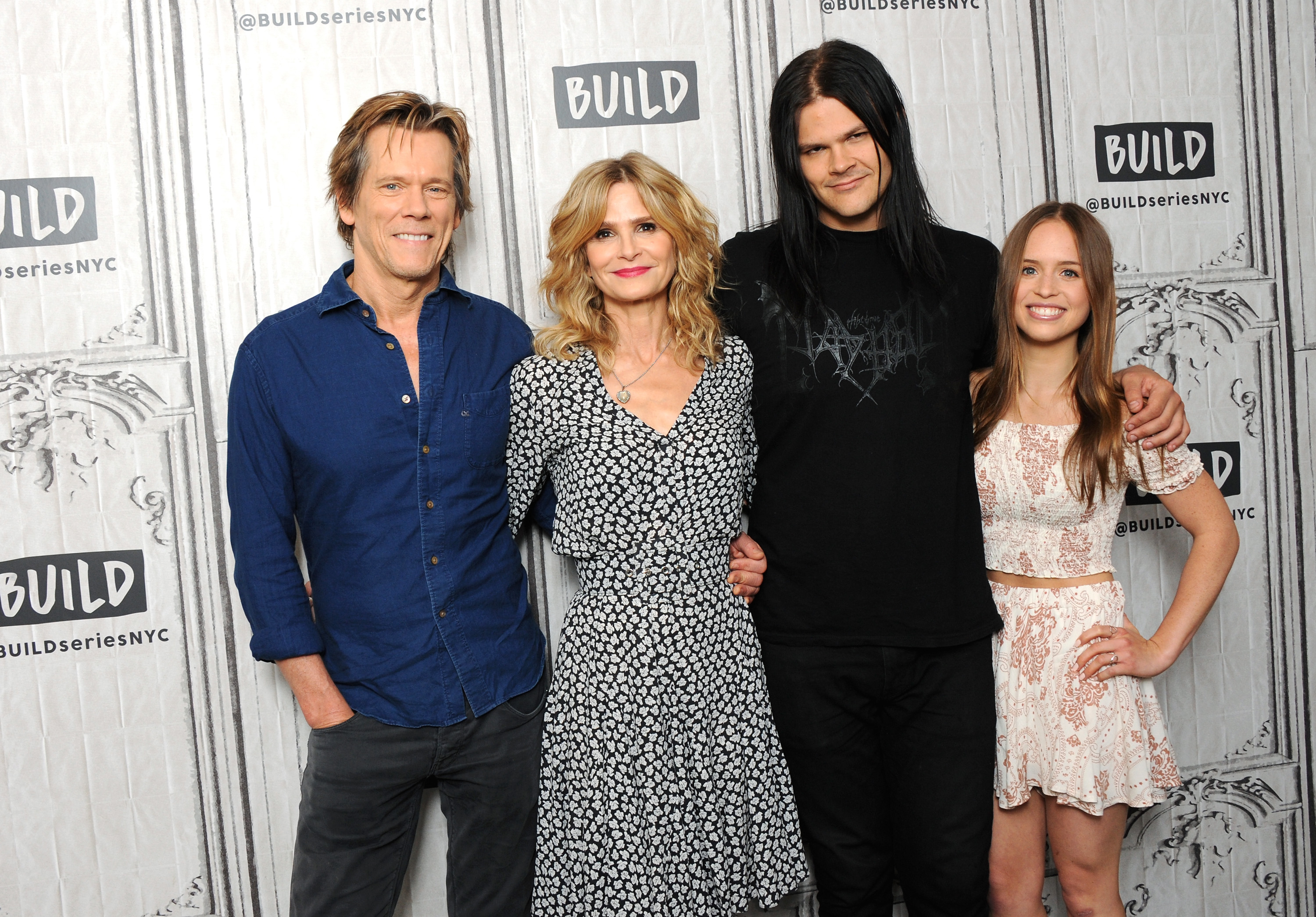 Kevin Bacon, Kyra Sedgwick, Travis Bacon and Ryann Shane at the preview of the new Lifetime film 'Story of a Girl' in 2017 in New York City. | Source: Getty Images