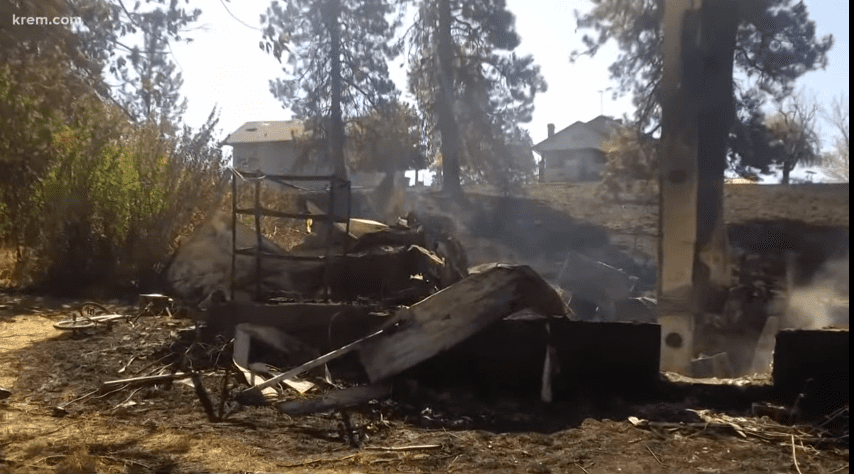 The Graham's home was detroyed in the fire | Source: YouTube/KREM 2 News