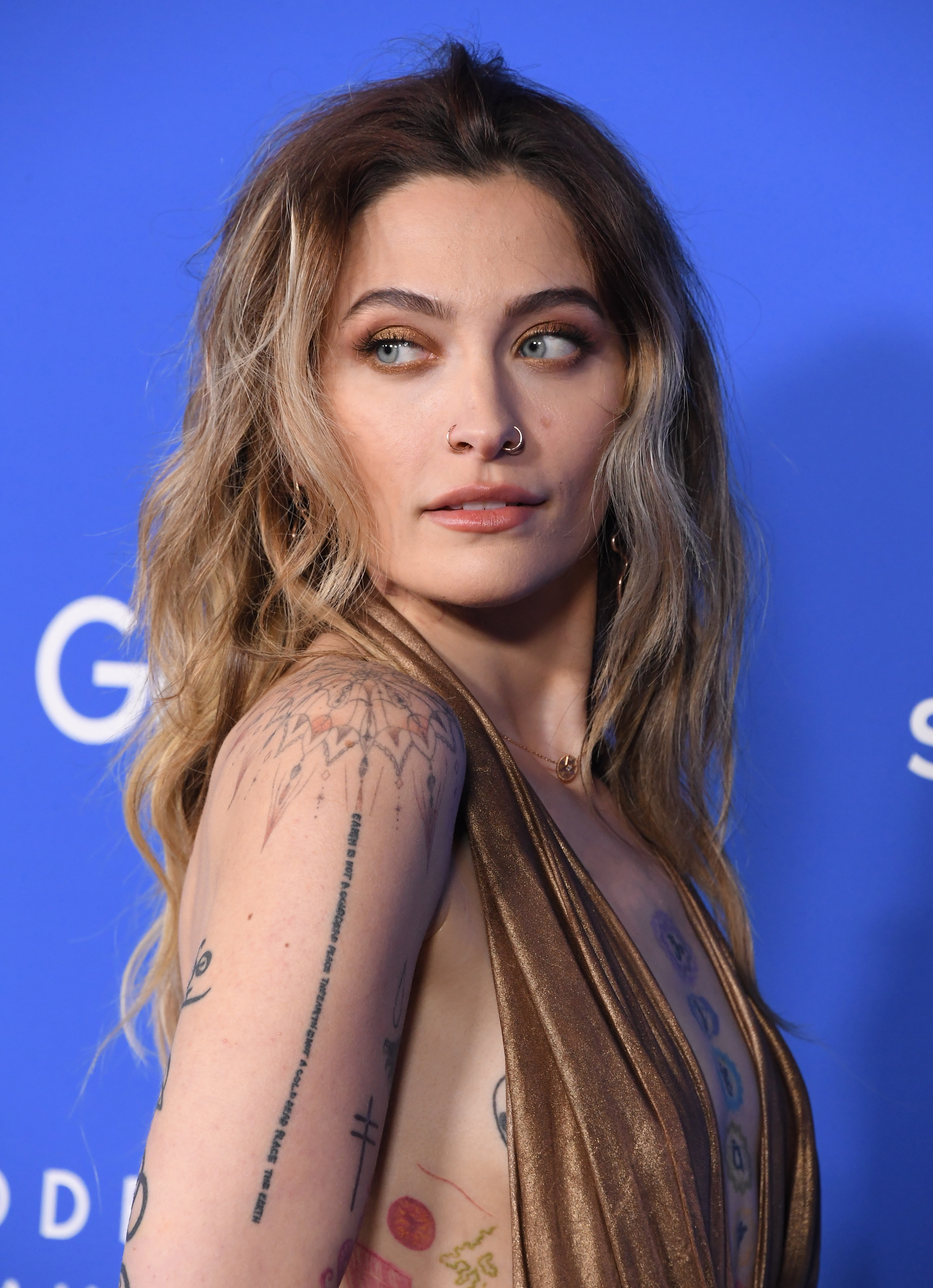 Paris Jackson arrives at the Fashion Trust U.S. Awards at Goya Studios in Los Angeles on March 21, 2023. Showcasing her evolving style, she blended modern sophistication with her signature edge, earning attention as one of the standout attendees of the evening.