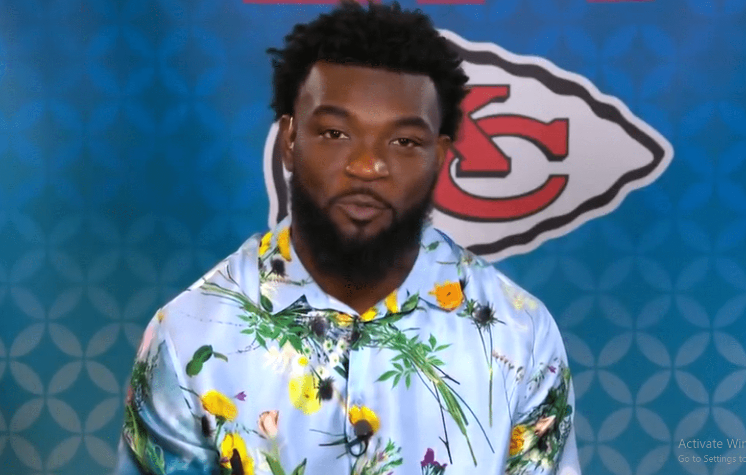 Damien Williams on an interview about Kansas City Chief's Super Bowl win in February 2020. | Photo: YouTube/CBS This Morning