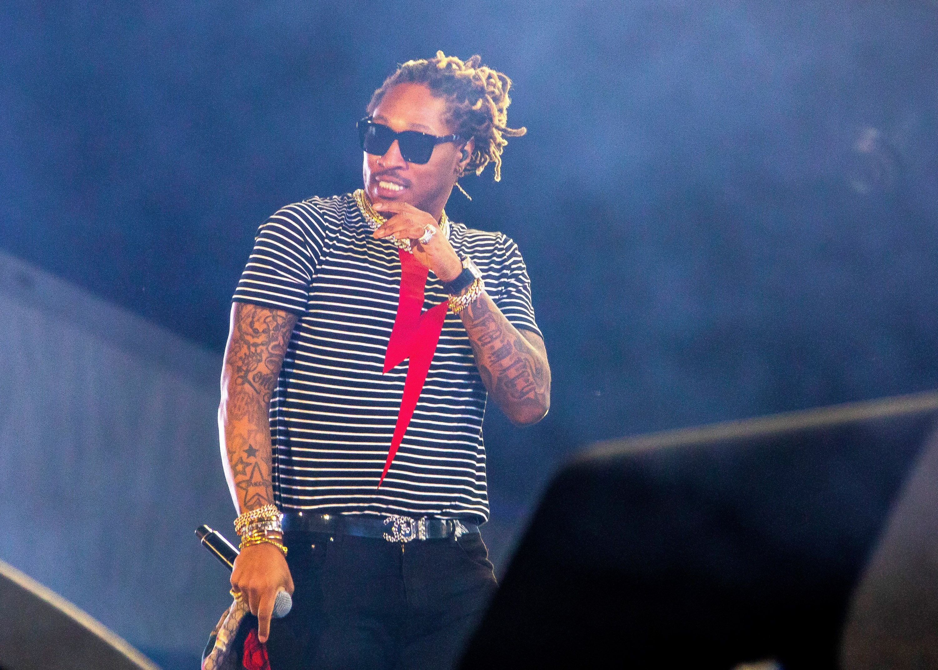 Rapper Future performing at the Festival d'ete de Quebec, Canada in 2018. | Photo: Getty Images