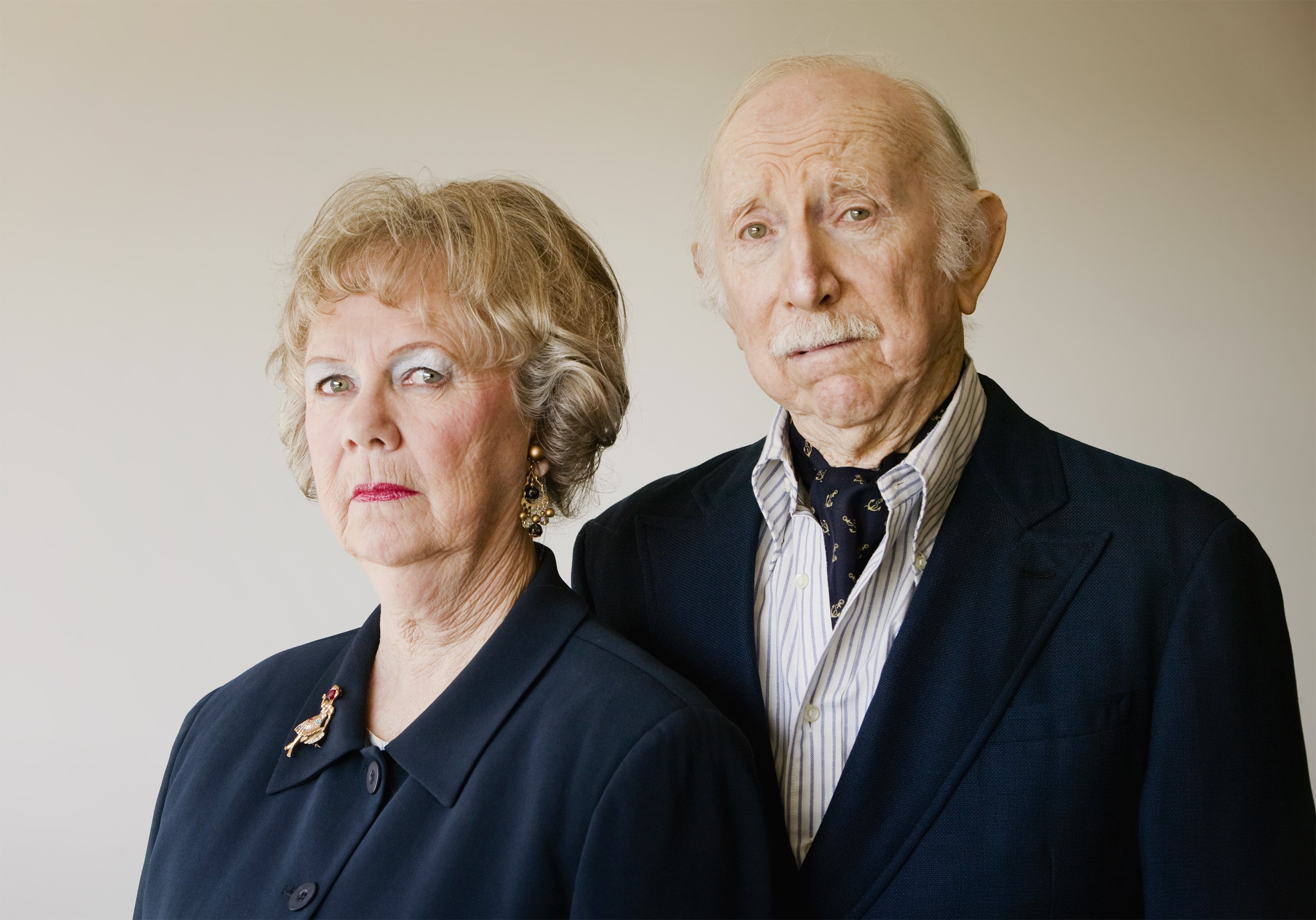 Angry grandparents neatly dressed. | Source: Shutterstock.