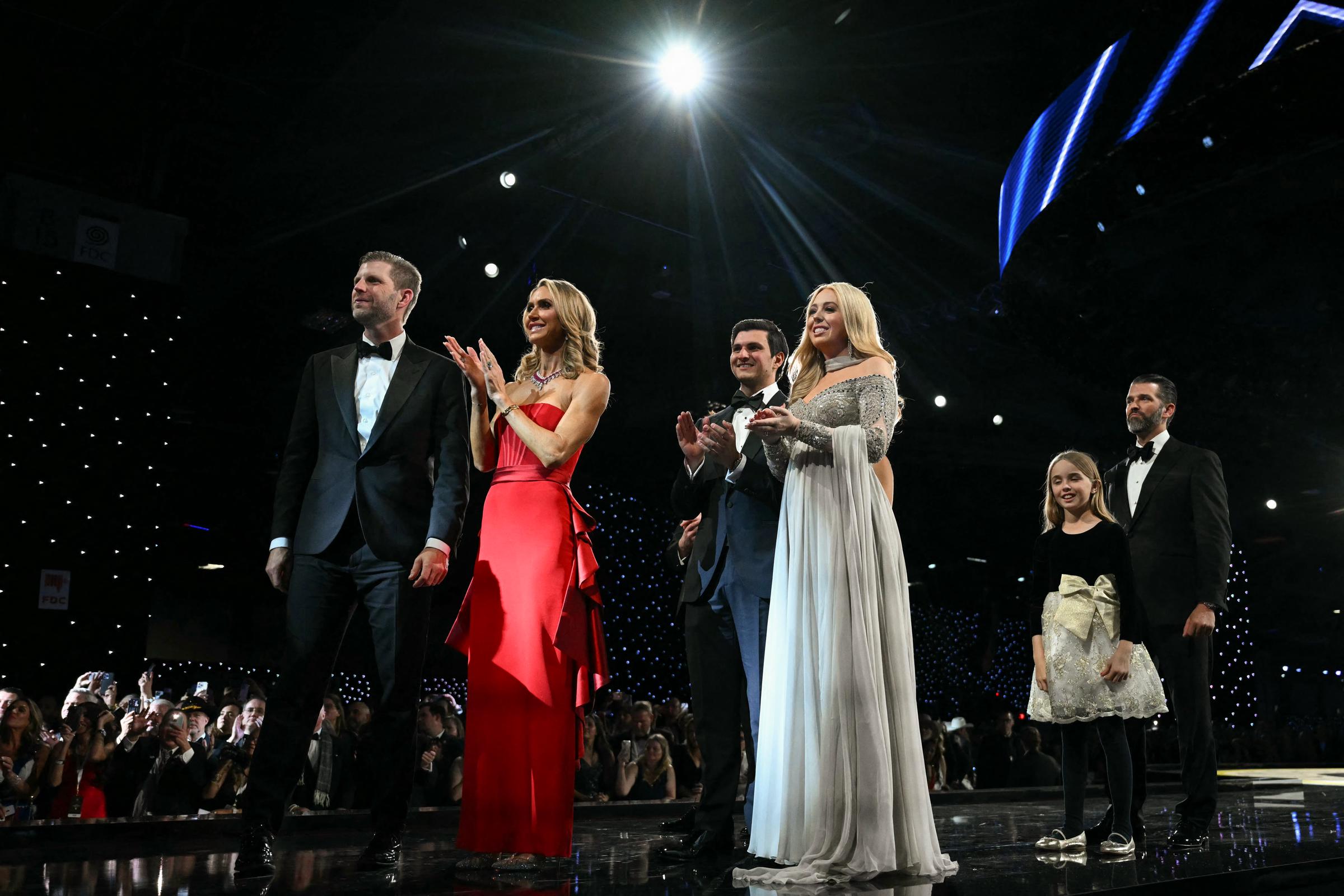 Eric Trump, his wife Lara, his sister Tiffany, and her husband Micheal Boulos attend the Liberty inaugural ball | Source: Getty Images