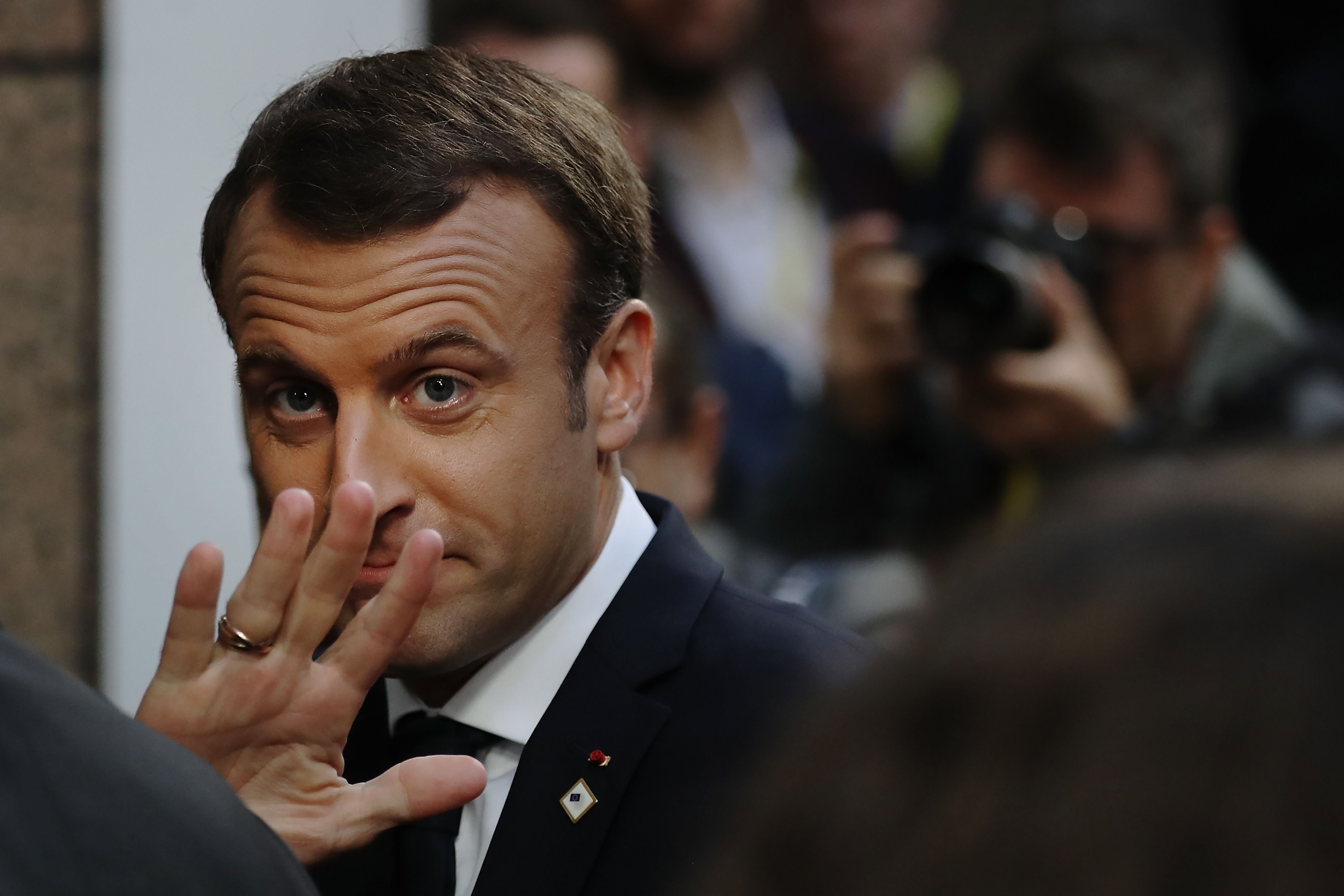 Le président de la République Emmanuel Macron. l Source : Getty Images