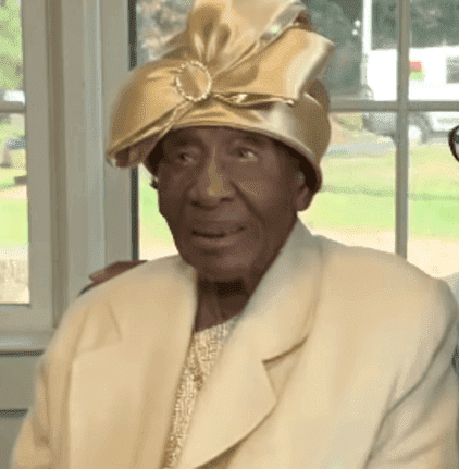 Willie Mae Hardy at her 111th birthday party | Source: YouTube/11Alive