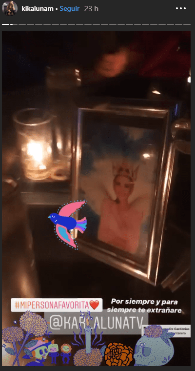 Captura de pantalla de historia de Instagram de Erika Luna. | Foto: Instagram/kikalunam Captura de pantalla de historia de Instagram de Erika Luna. | Foto: Instagram/kikalunam