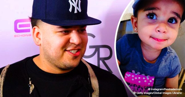 Rob Kardashian shares adorable picture of daughter Dream enjoying a smoothie