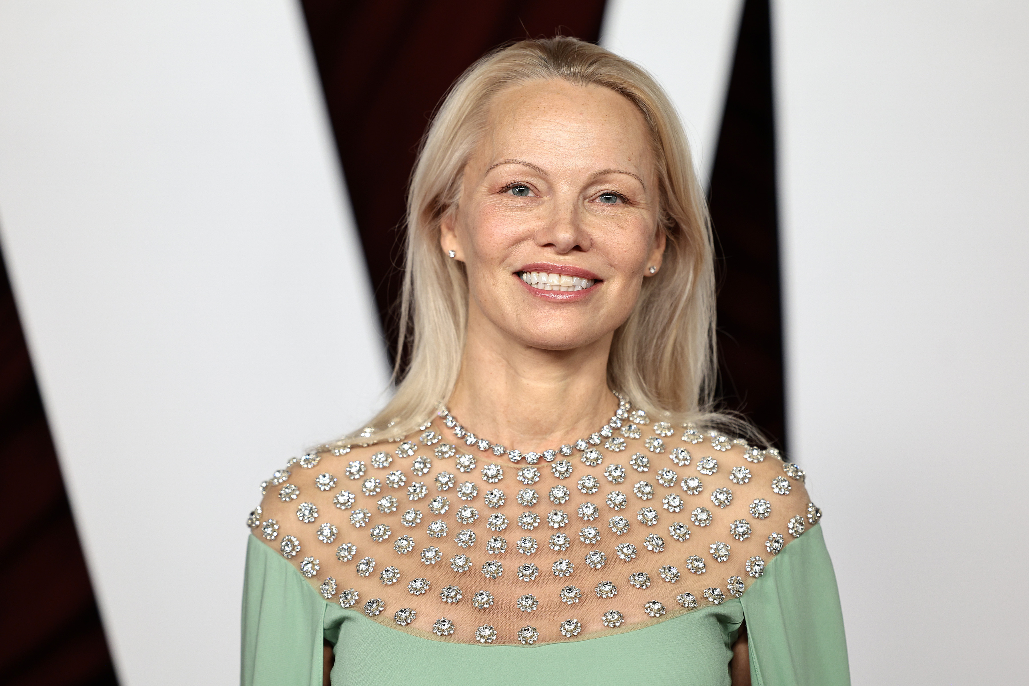 Pamela Anderson at the Glamour Women of the Year event in New York City on October 8, 2024 | Source: Getty Images