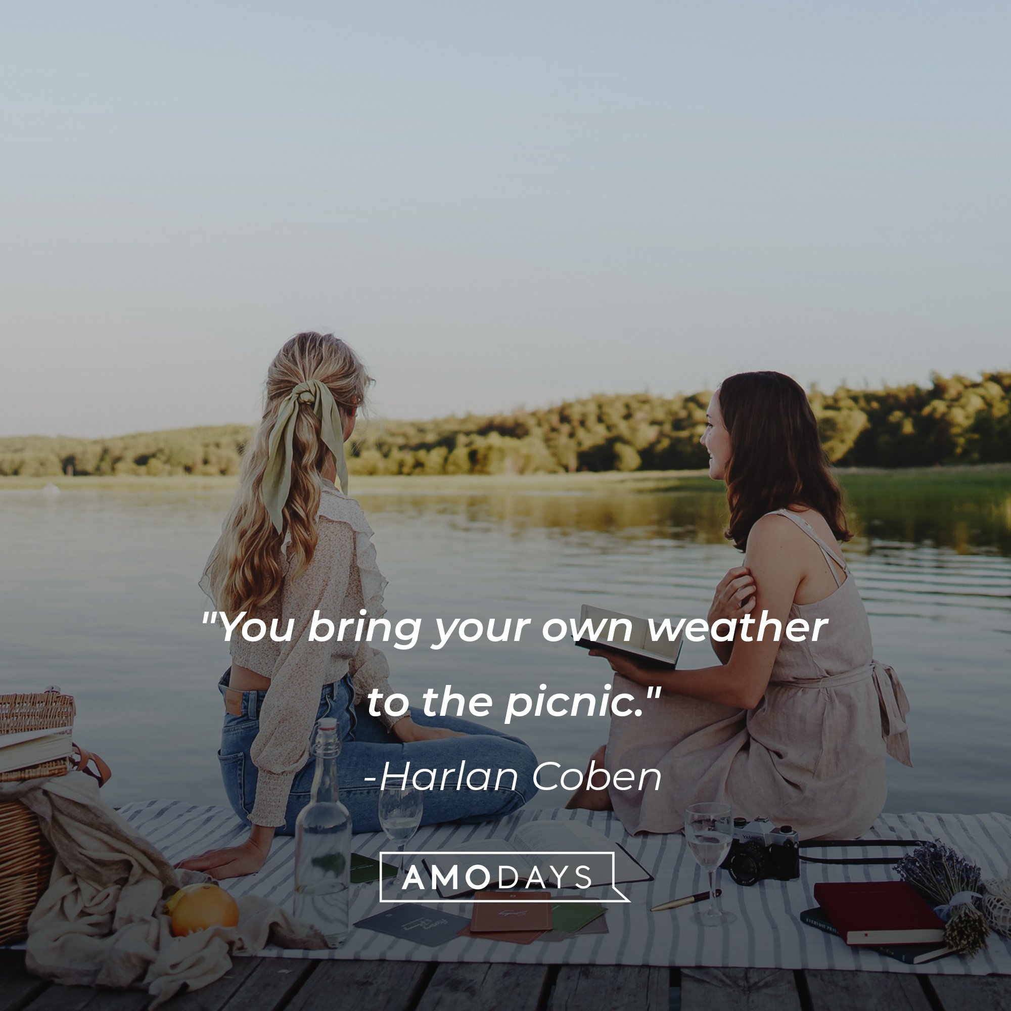 Harlan Coben's quote: "You bring your own weather to the picnic." | Image: AmoDays