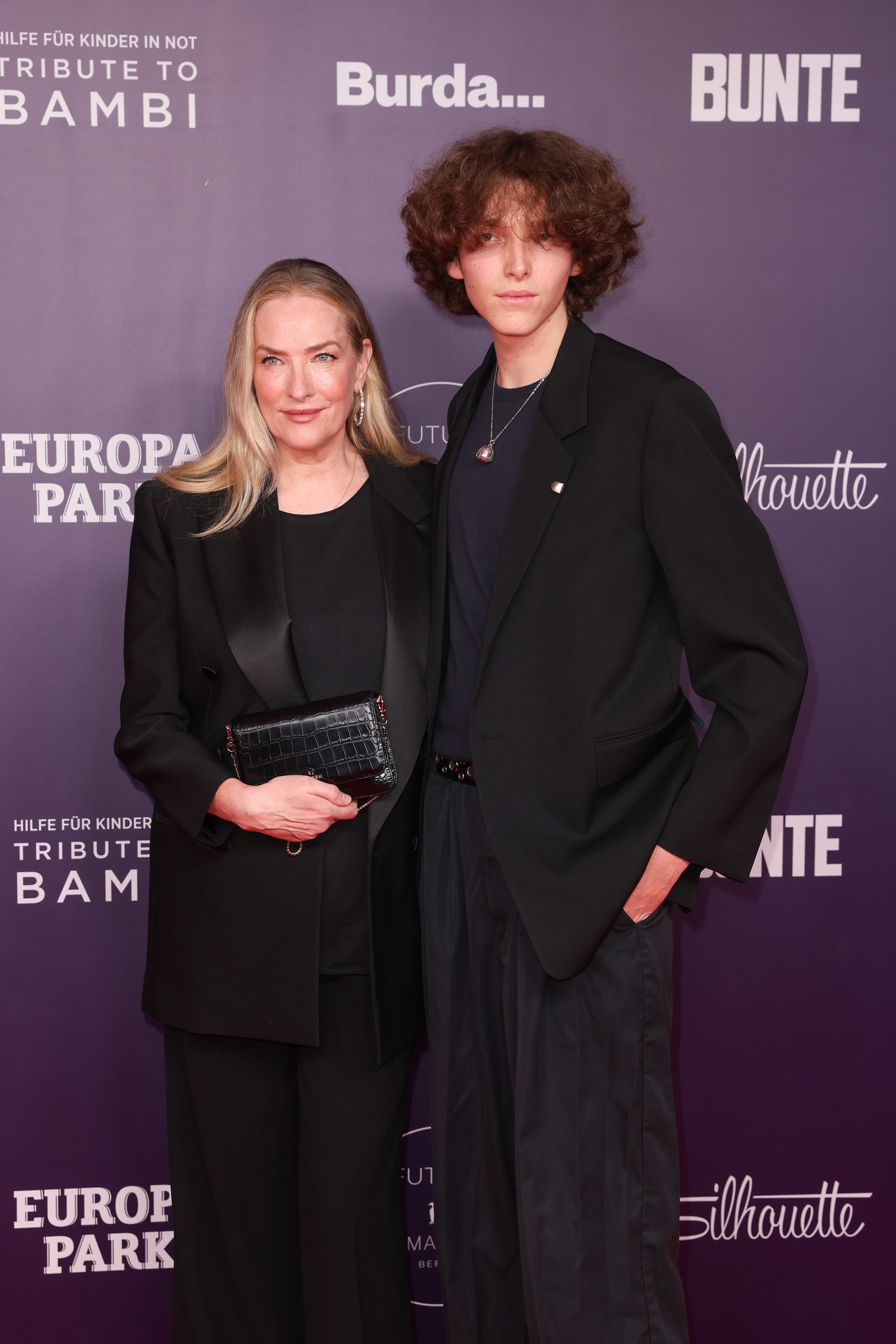 Tatjana Patitz and Jonah Johnson attend the Tribute to Bambi 2022 at Hotel Berlin Central District on October 5, 2022, in Berlin, Germany.  | Source: Getty Images