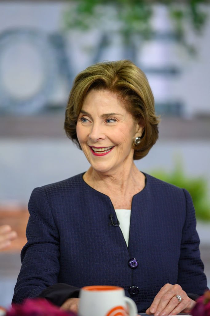 Former First Lady Laura Bush made an appearance on the set of TODAY on Friday, May 3, 2019. | Photo: Getty Images