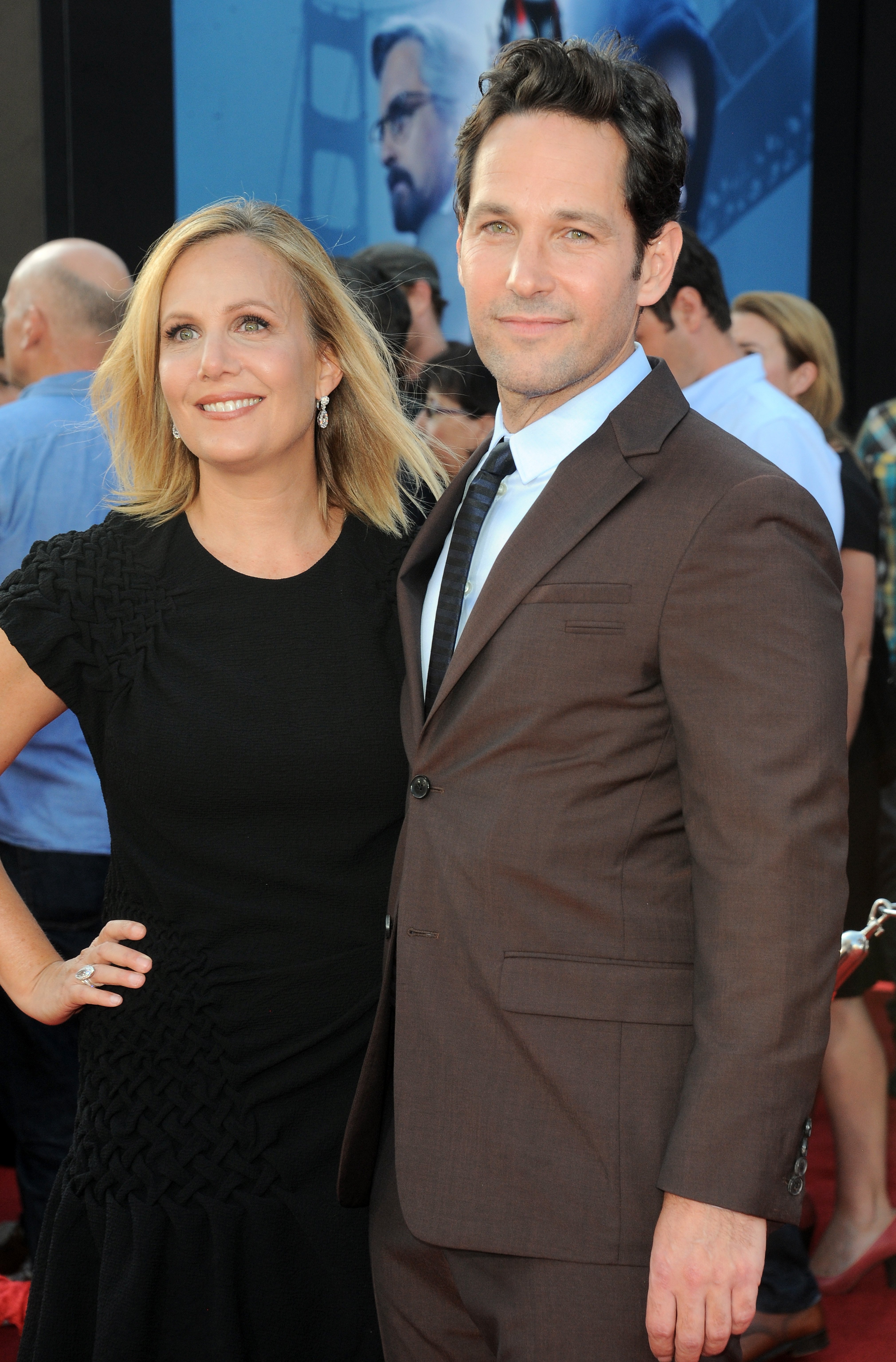 Paul Rudd and his wife Julie Yaeger attend the Marvel's "Ant-Man" premiere at Dolby Theatre on June 29, 2015, in Hollywood, California. | Source: Getty Images
