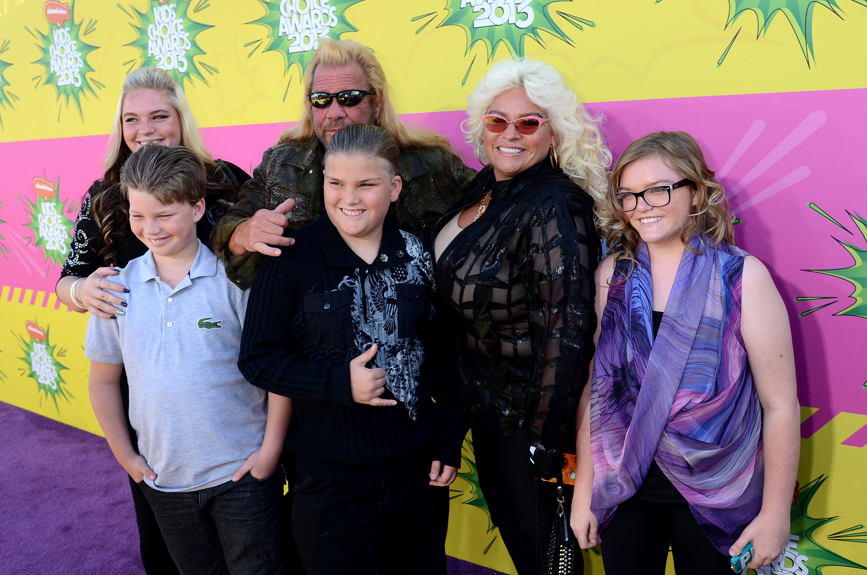 TV personality Duane 'Dog' Chapman (C) and family arrive Nickelodeon's 26th Annual Kids' Choice Awards at USC Galen Center on March 23, 2013 in Los Angeles, California.| Source: Getty Images