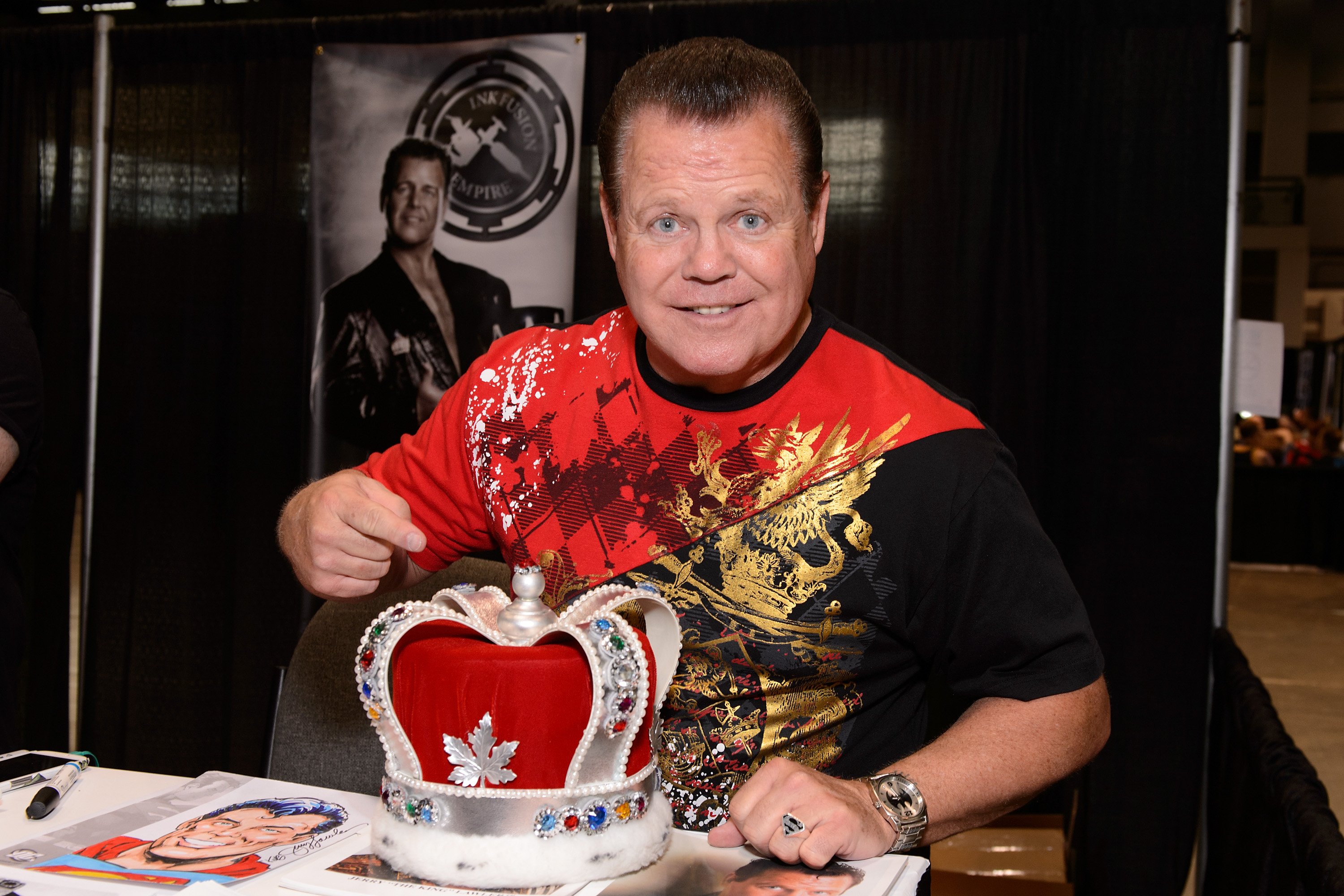 Jerry "The King" Lawler at McCormick Place on April 24, 2015, in Chicago, Illinois. | Source: Getty Images