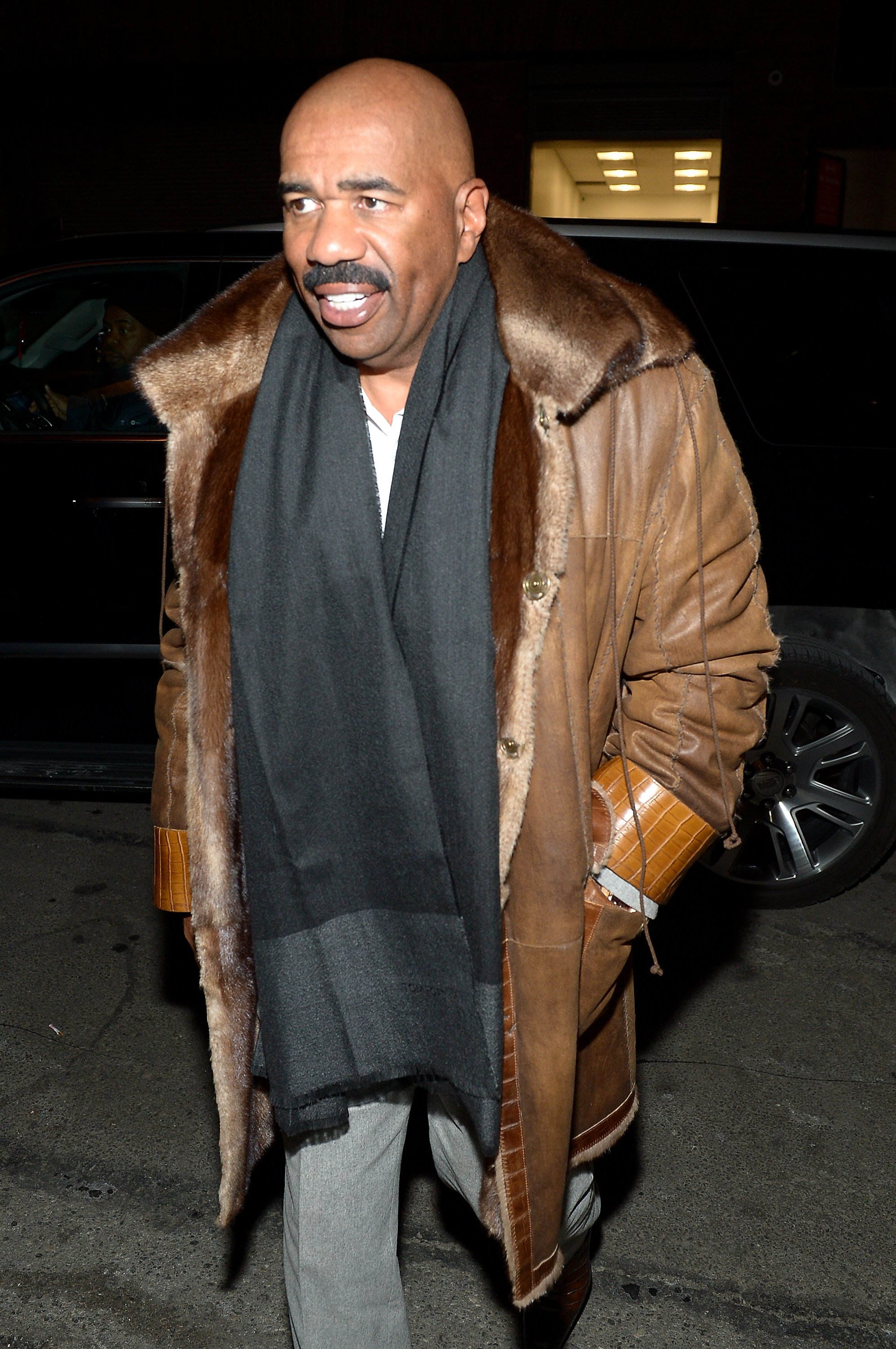 Steve Harvey attends day 4 of New York Fashion Week in New York City on February 14, 2016 | Photo: Getty Images