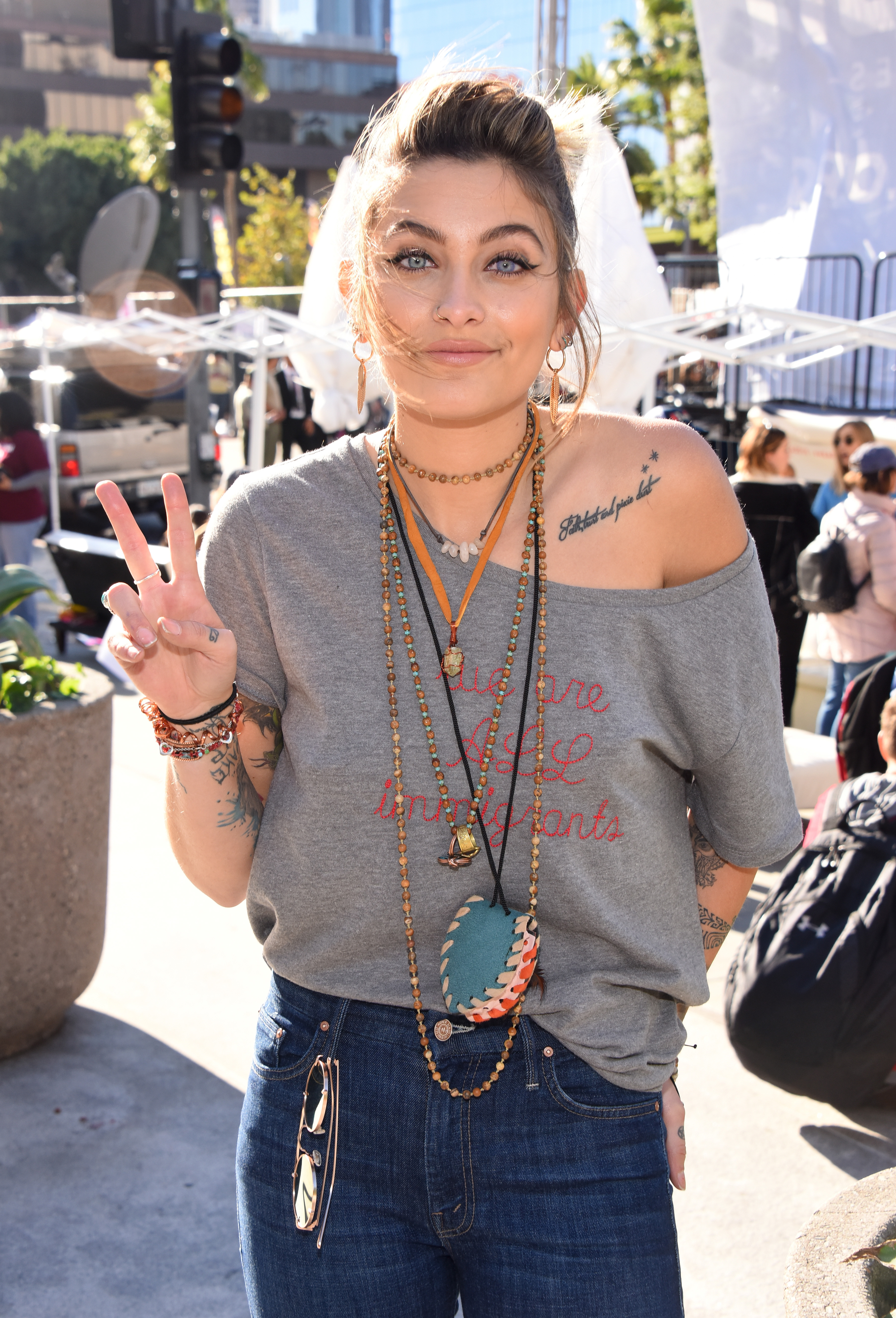 Paris Jackson at 2018 Women's March Los Angeles on January 20, 2018 | Source: Getty Images