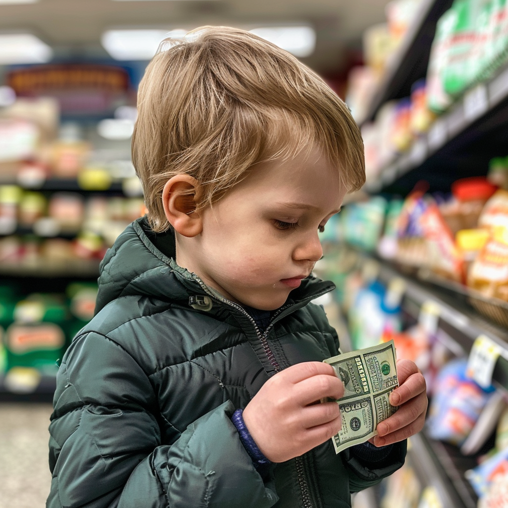 William holding money | Source: Midjourney