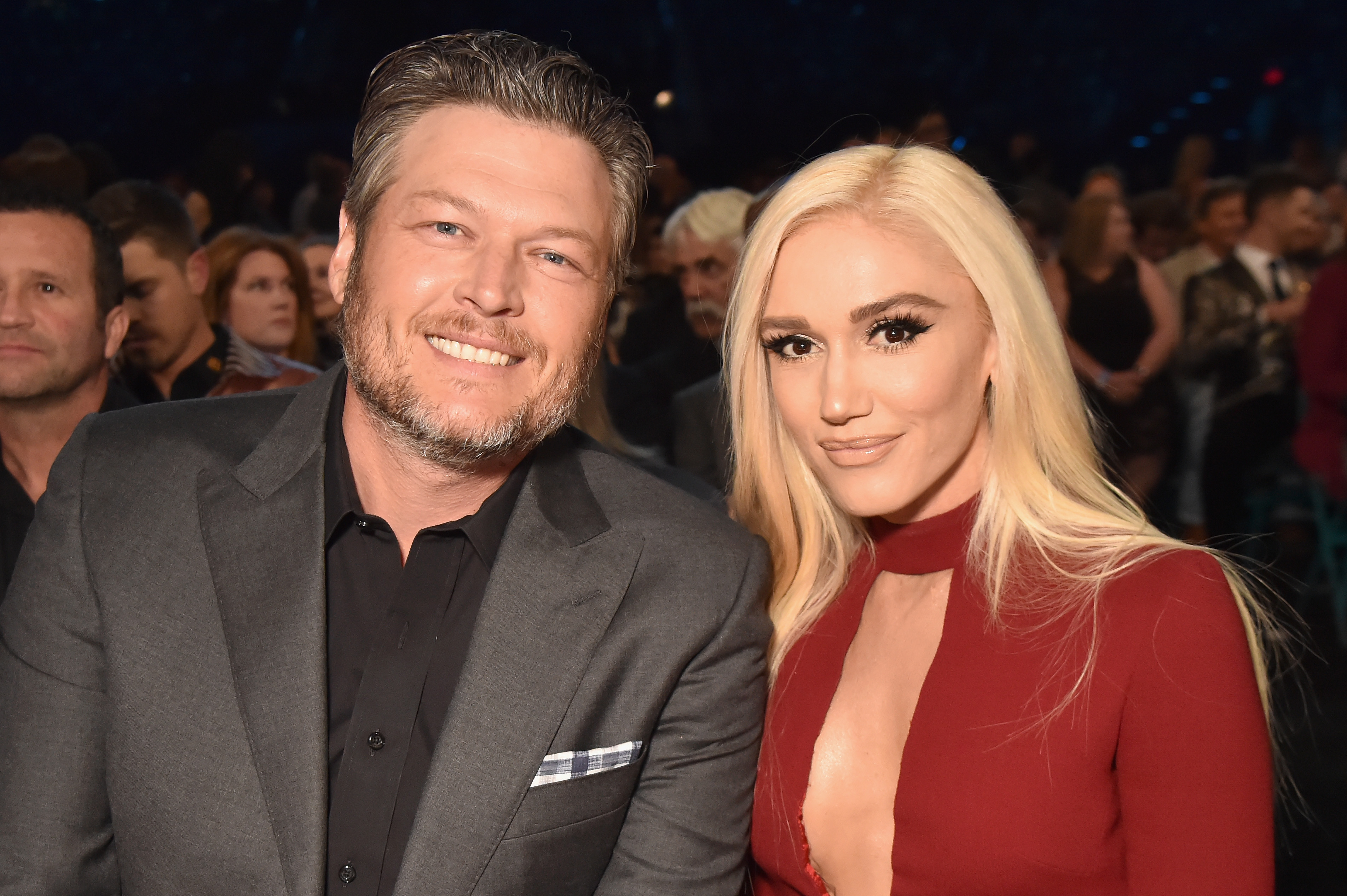 Blake Shelton and Gwen Stefani attend the 53rd Academy of Country Music Awards at MGM Grand Garden Arena in Las Vegas, Nevada, on April 15, 2018. | Source: Getty Images