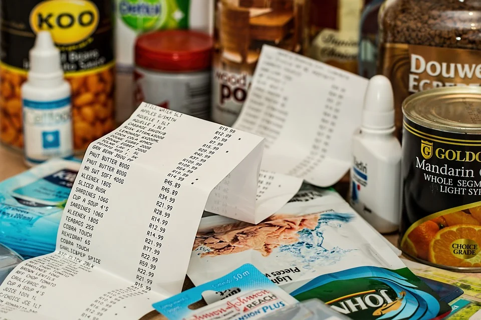 Groceries and the bill | Source: Pixabay