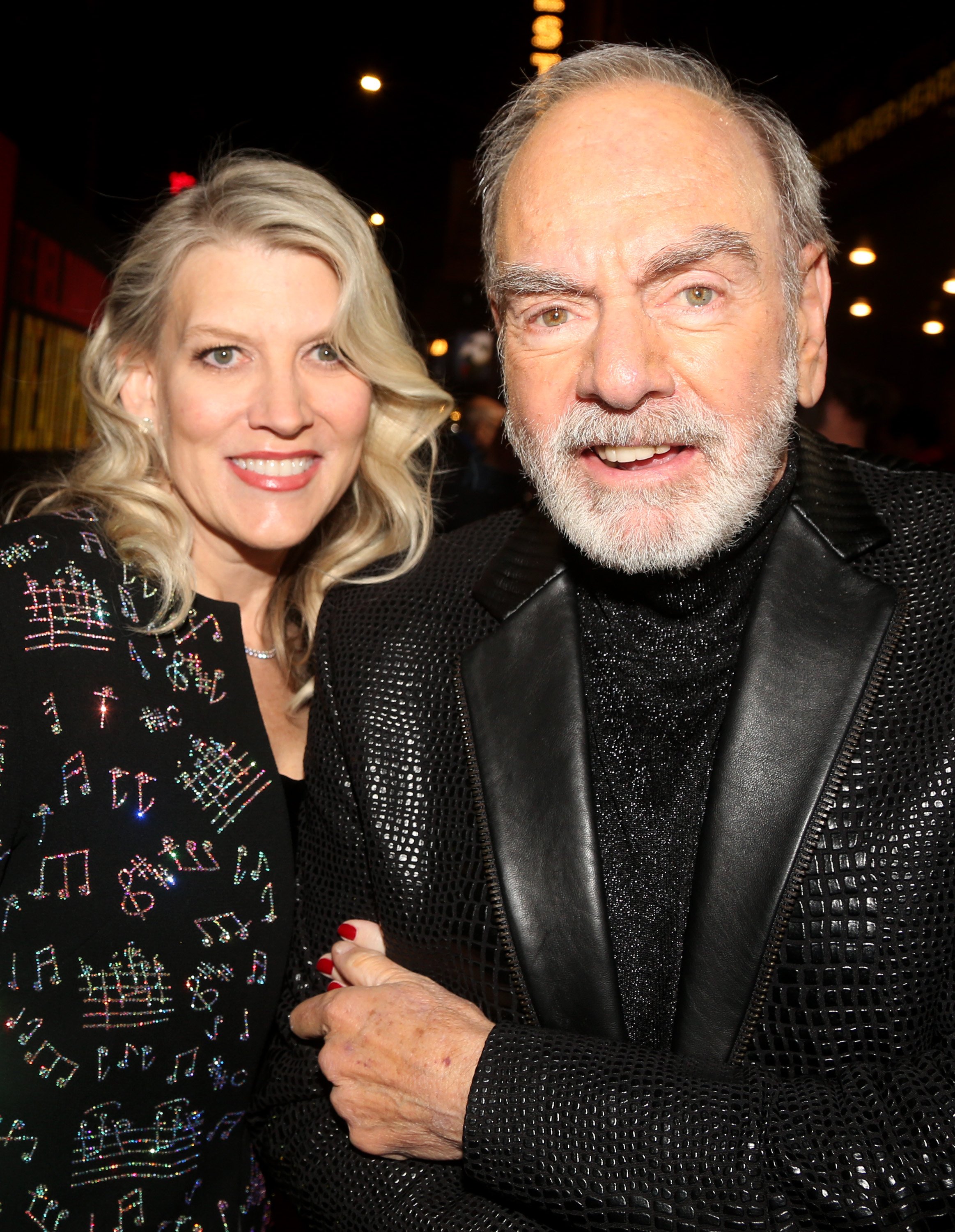 Katie McNeil Diamond and Neil Diamond at the opening night of his musical "A Beautiful Noise" on Broadway on December 4, 2022, in New York City | Source: Getty Images