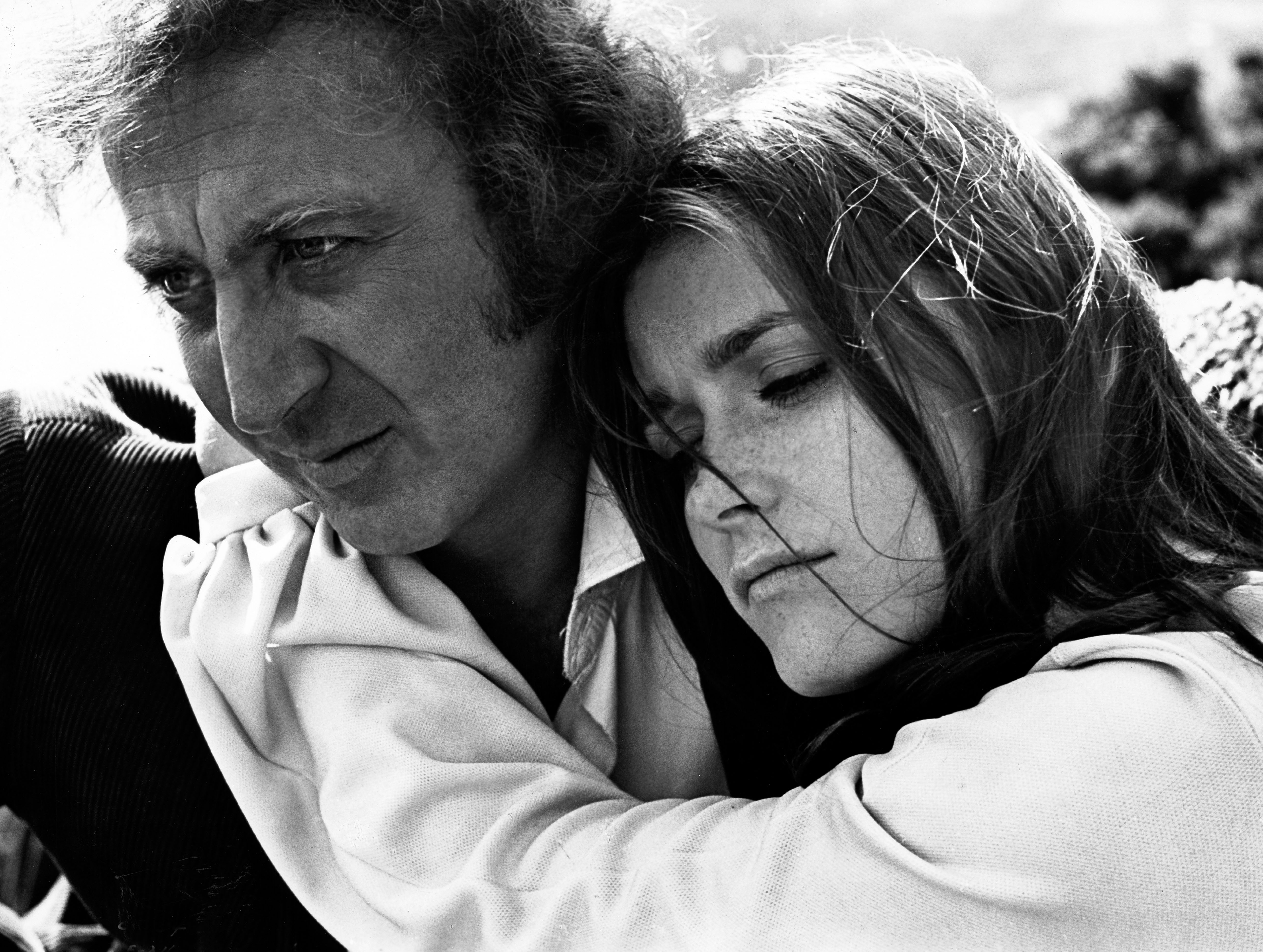 Gene Wilder and the actress on the set of "Quackser Fortune Has a Cousin in the Bronx" in 1972. | Source: Getty Images