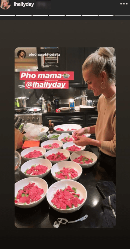 Capture d'écran de la storie de Laeticia | Photo : Instagram/Ihallyday