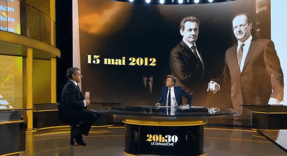 Nicolas Sarkozy sur le plateau de Laurent Delahousse dans "20h30 le dimanche" sur France 2. | Capture d'écran GALA VIDEO