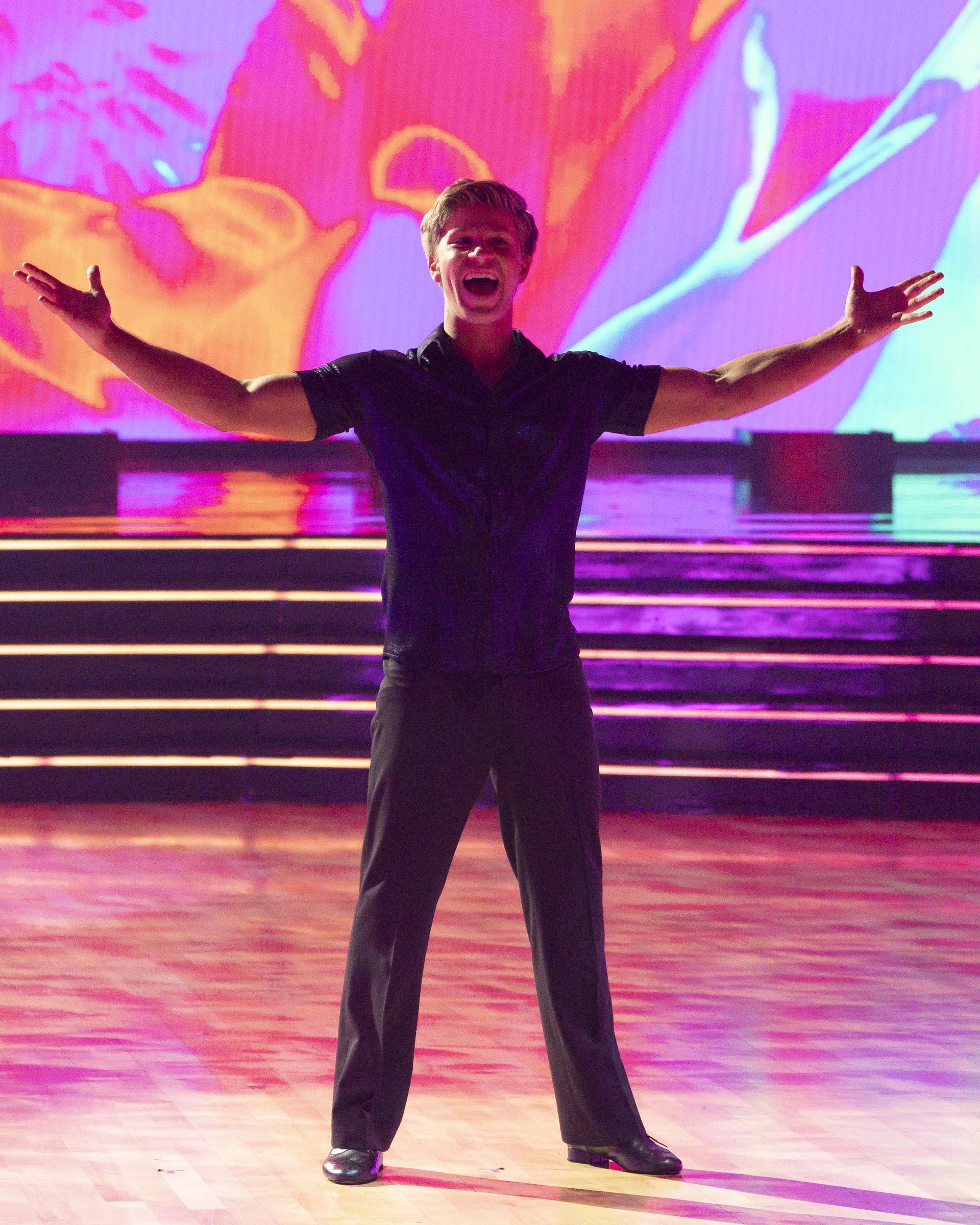 Robert Irwin on the finale episode that saw the five remaining couples competing for a chance at winning the coveted Len Goodman Mirrorball Trophy on November 25, 2025 | Source: Getty Images