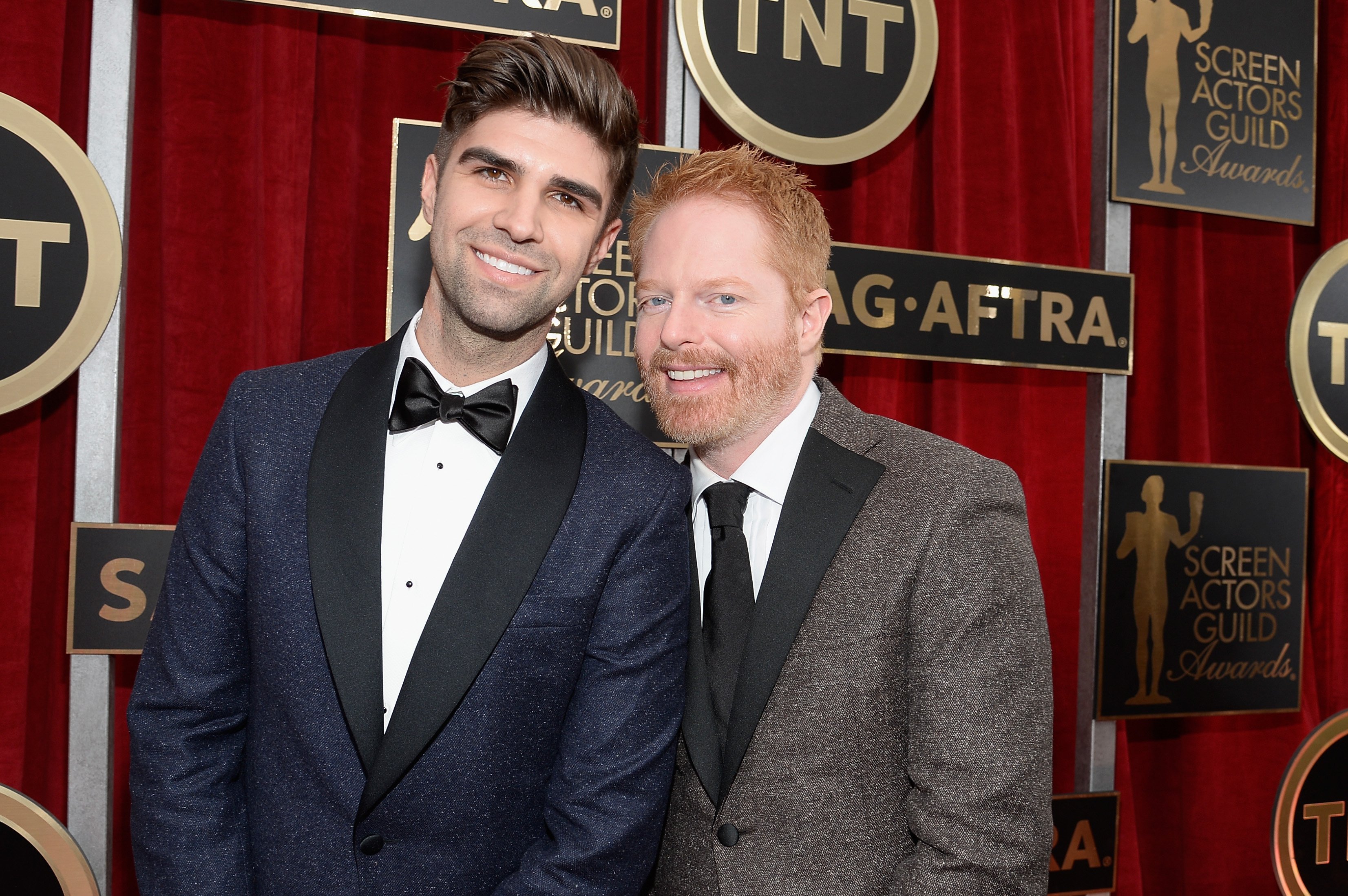  Jesse Tyler Ferguson and Justin Mikita attend the 21st Annual Screen Actors Guild Awards on January 25, 2015 in Los Angeles, California. | Photo: Getty Images