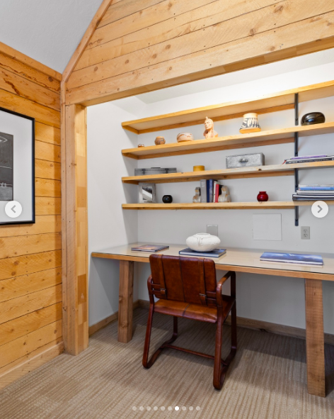 A view of the study inside Sibylle Szaggars Redford's Utah home, posted on July 6, 2024 | Source: Instagram/windermere