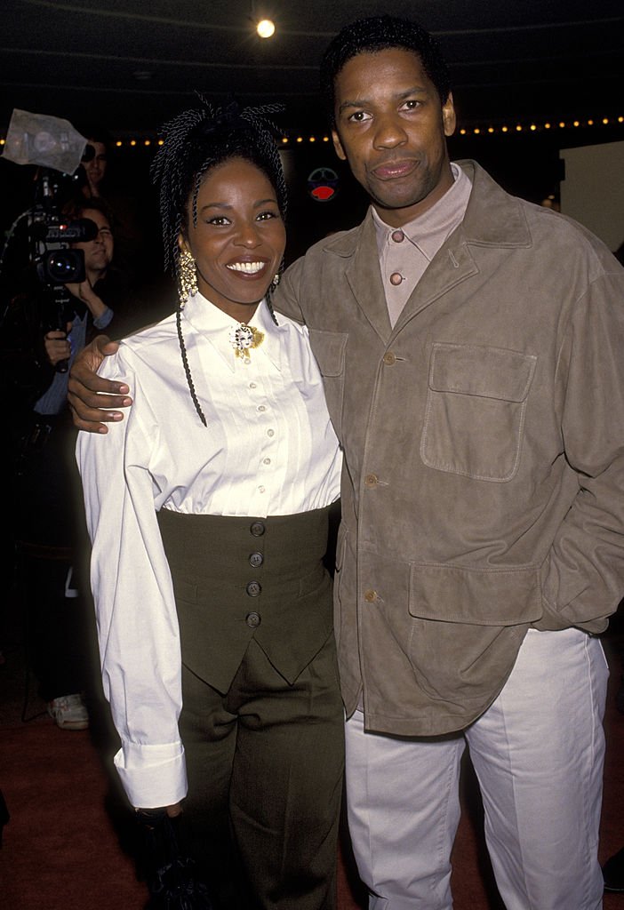 Denzel Washington and Pauletta Washington during Screening of "The Pelican Brief" at Mann's Bruin Theater in Westwood, CA, United States. | Source: Getty Images