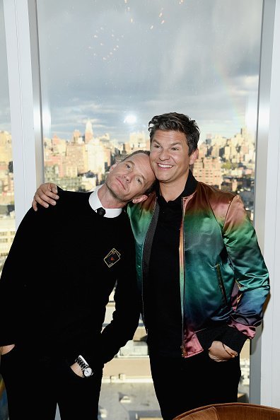 David Burtka and husband Neil Patrick Harris on April 15, 2019, at the Top of the Standard in New York City. | Source: Getty Images.