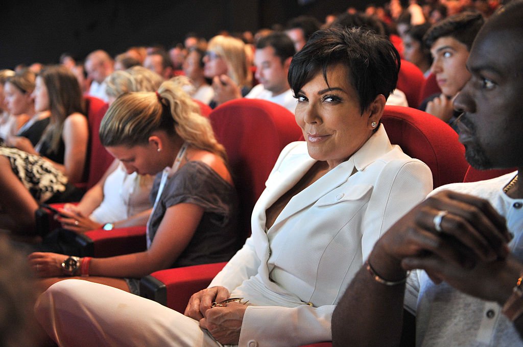 Kris Jenner in the audience as daughter Kim Kardashian speaks on stage during the Sudler seminar as part of the Cannes Lions International Festival of Creativity on June 24, 2015 | Photo: Getty Images