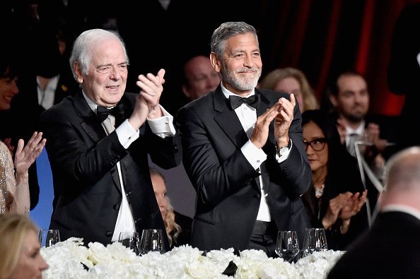 Nick Clooney (L) and honroee George Clooney attend the American Film Institute's 46th Life Achievement Award Gala Tribute to George Clooney at Dolby Theatre on June 7, 2018, in Hollywood, California. Source: Getty Images.