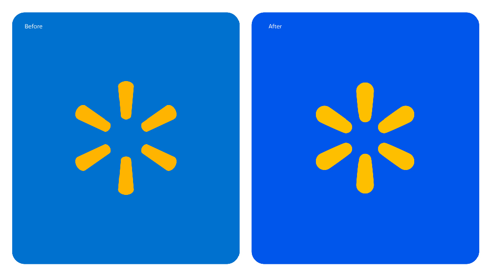 Before and after photos of Walmart's Spark in 2025. | Source: Walmart Press Center