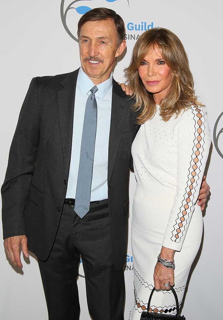 Brad Allen and Jaclyn Smith at the 2016 Women's Guild Cedars-Sinai Annual Spring Luncheon on April 14, 2016, in Beverly Hills | Photo: Getty Images