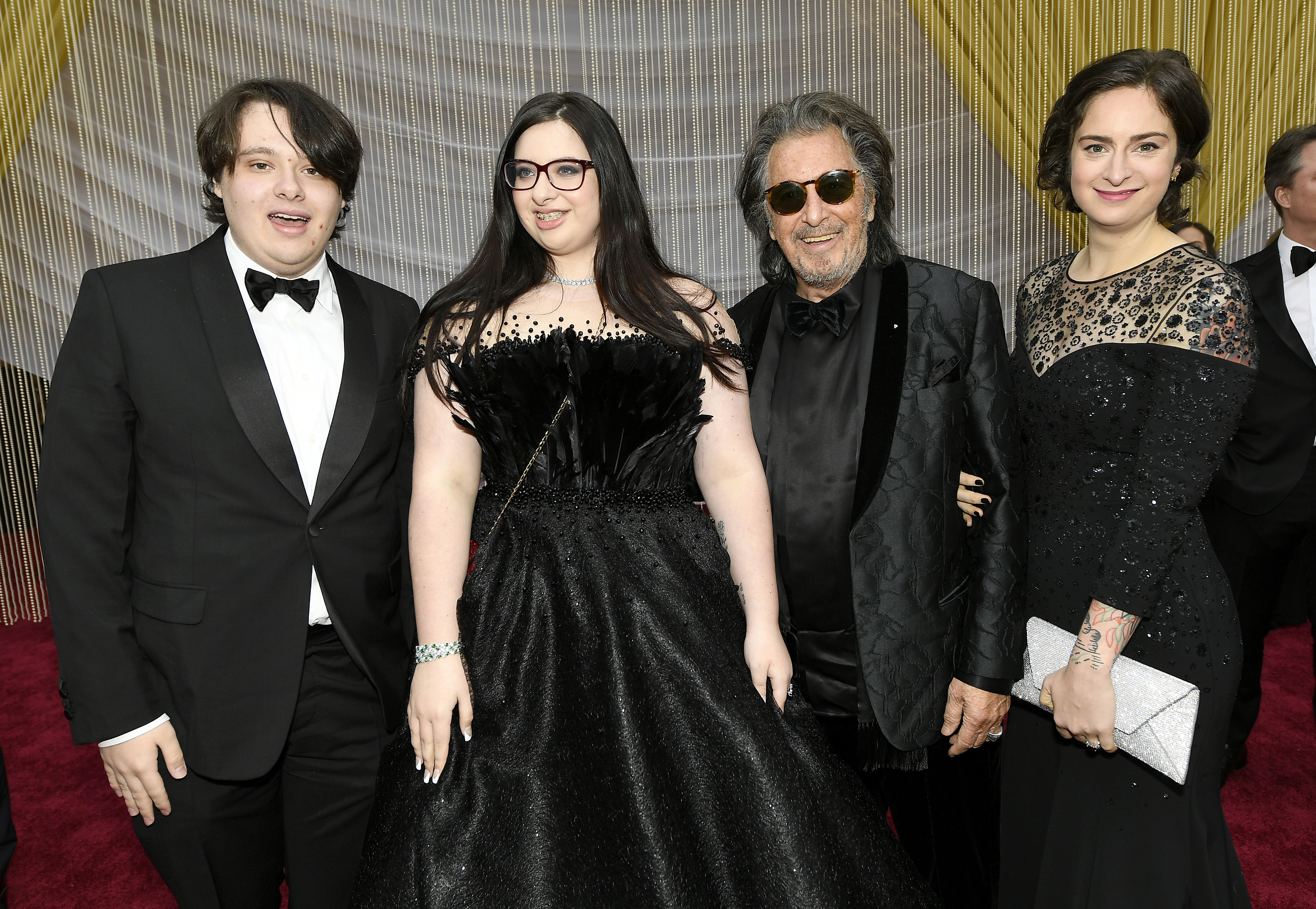 Anton James, Olivia, Al, and Julie Marie Pacino at the 92nd Annual Academy Awards at Hollywood and Highland on February 09, 2020 in Hollywood, California | Source: Getty Images