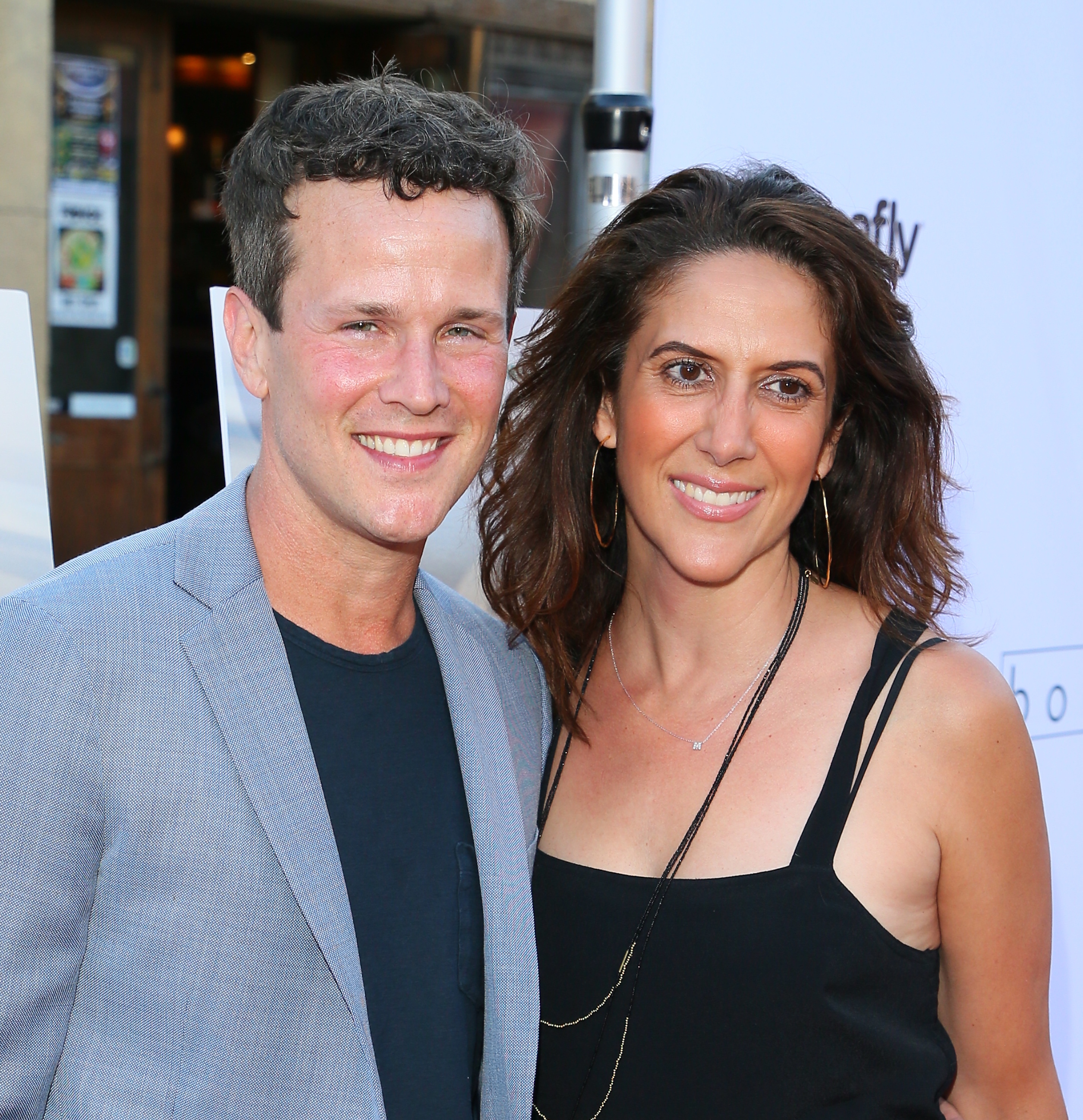 Scott Weinger and Rina Mimoun at the premiere of "Boundaries" on June 19, 2018 in Hollywood, California. | Source: Getty Images