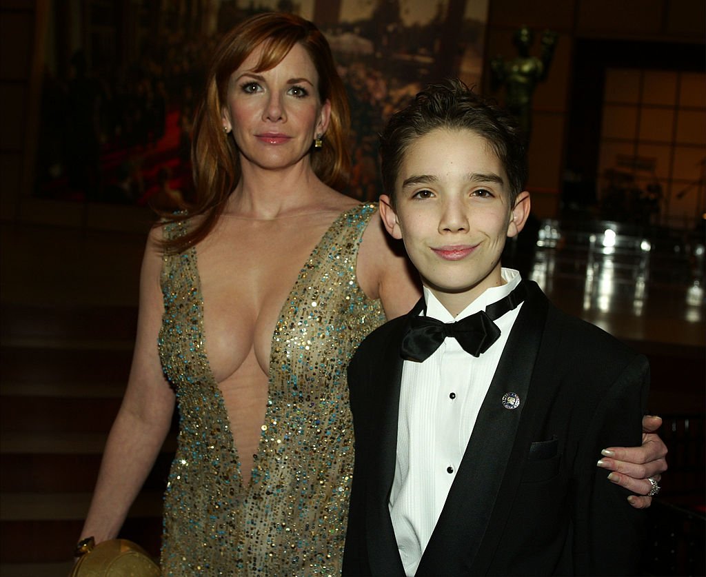Melissa Gilbert et son fils Dakota en 2003. l Source : Getty Images