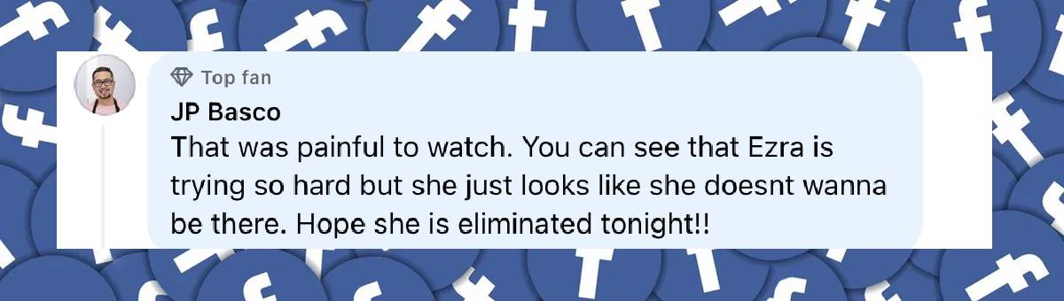 A user comment on Anna Delvey's performance, dated September 25, 2024 | Source: Facebook/dancingwiththestars