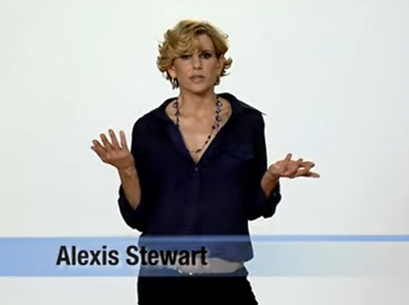 Alexis Stewart appears on the Fertility Authority video on April 7, 2009. | Source: YouTube/fertilityauthority