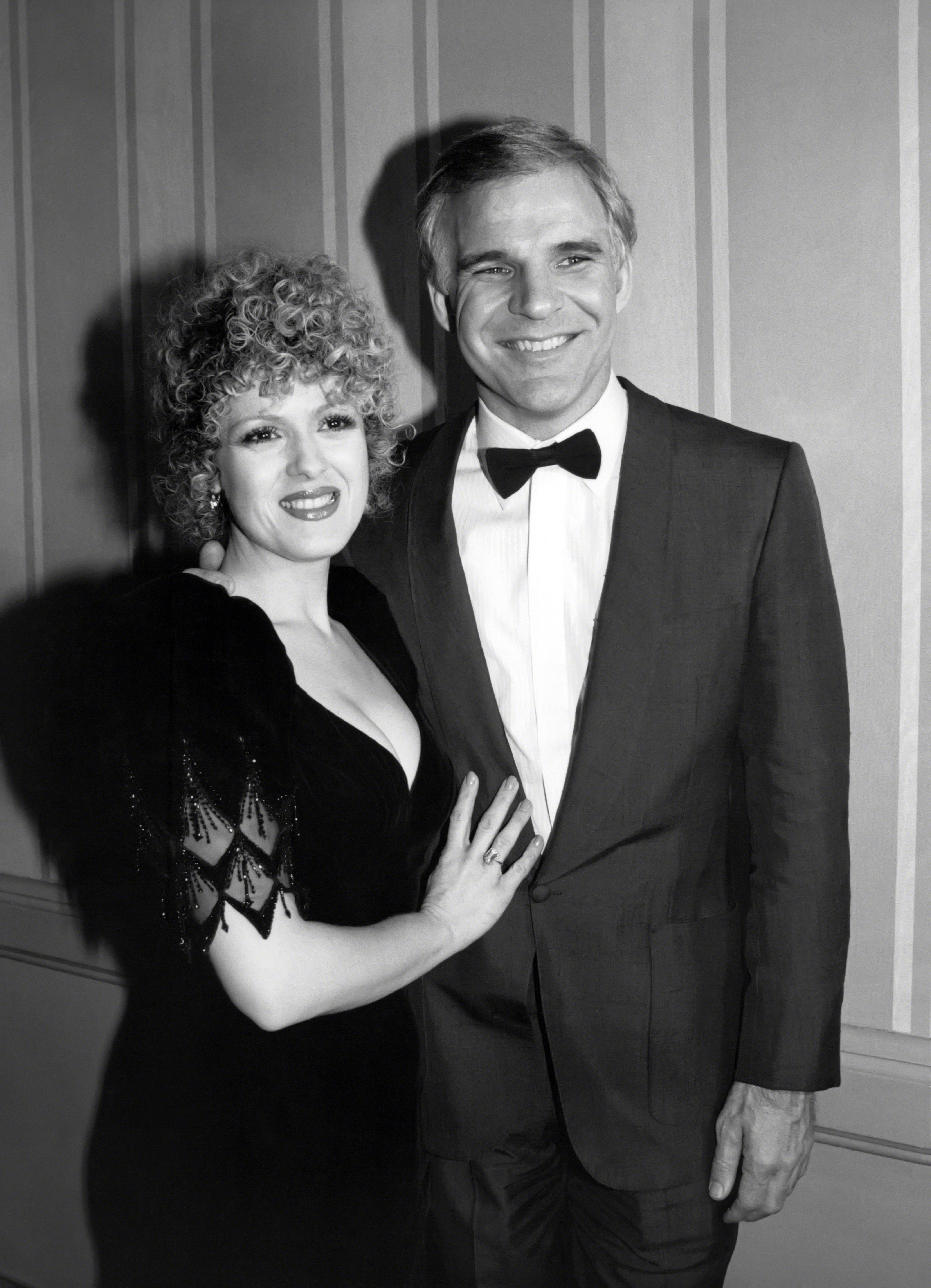 Bernadette Peters and Steve Martin are pictured circa 1981 in New York City | Source: Getty Images