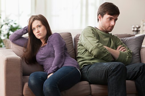 Photo of two couples arguing on a sofa | Photo: Getty Images