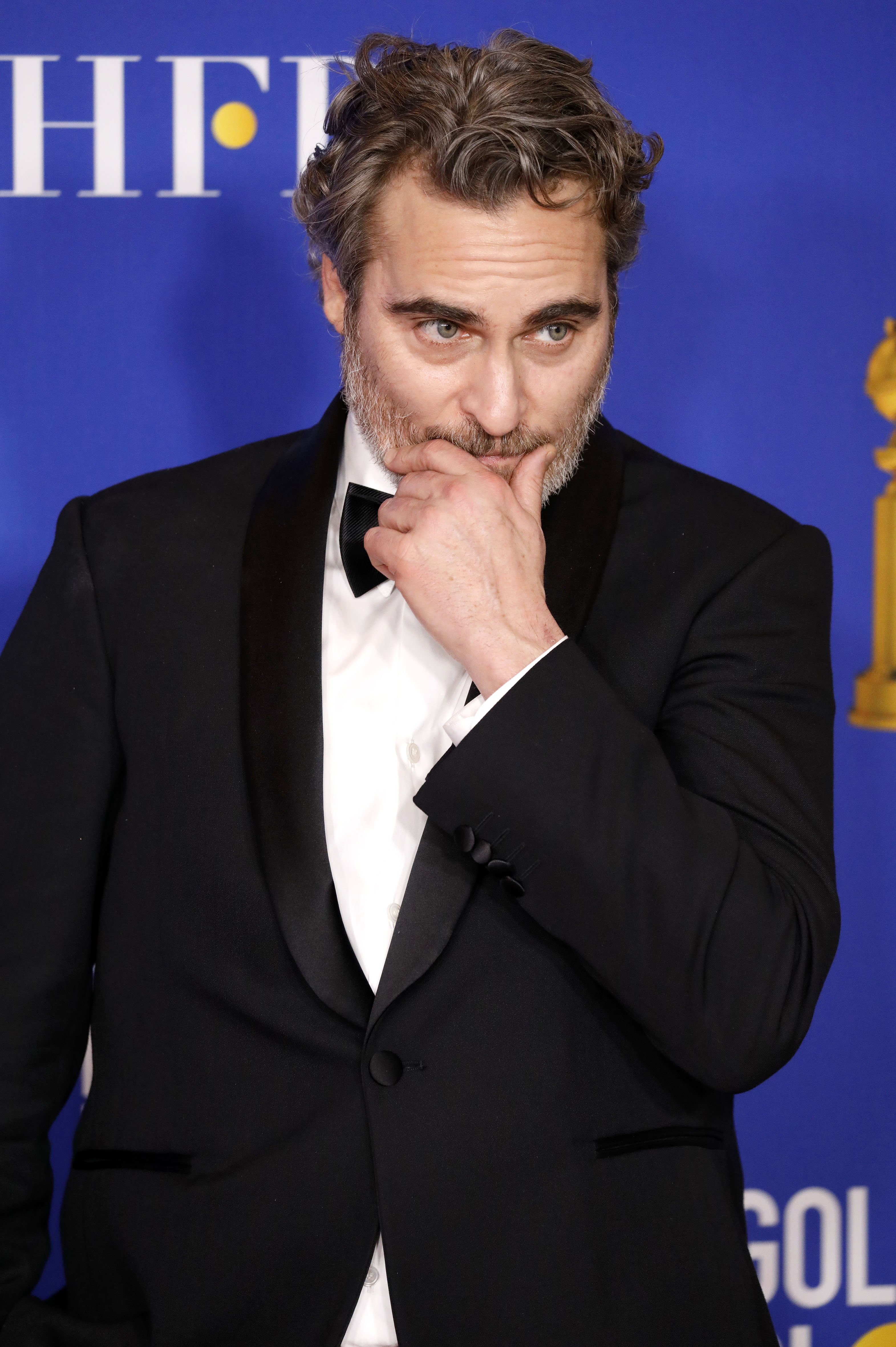 Joaquin Phoenix at the press room of the Golden Globe Awards in Beverly Hills, California on January 5, 2020 | Photo: Getty Images