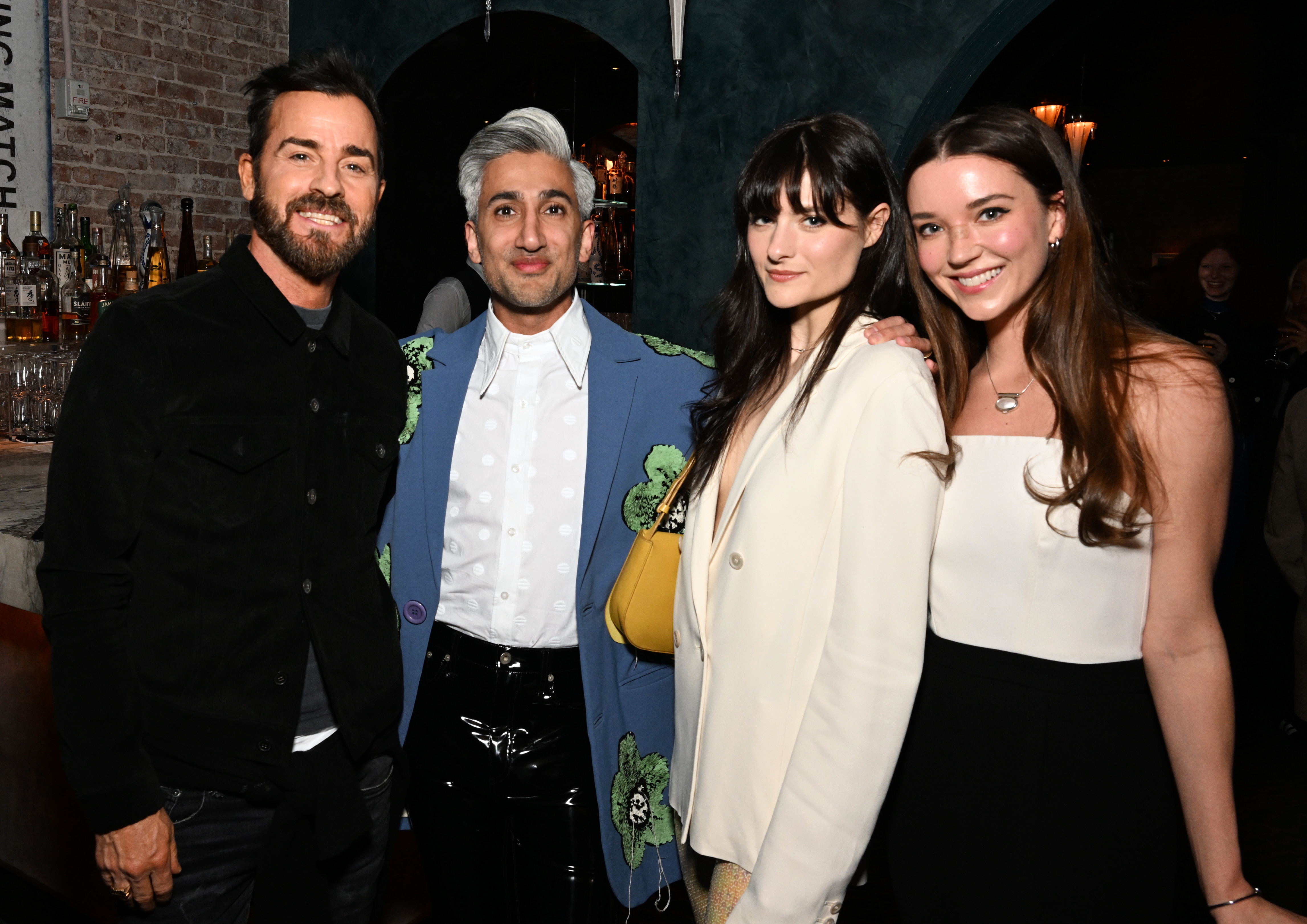 Justin Theroux, Tan France, Louisa Jacobson and Nicole Brydon Bloom at the Netflix 